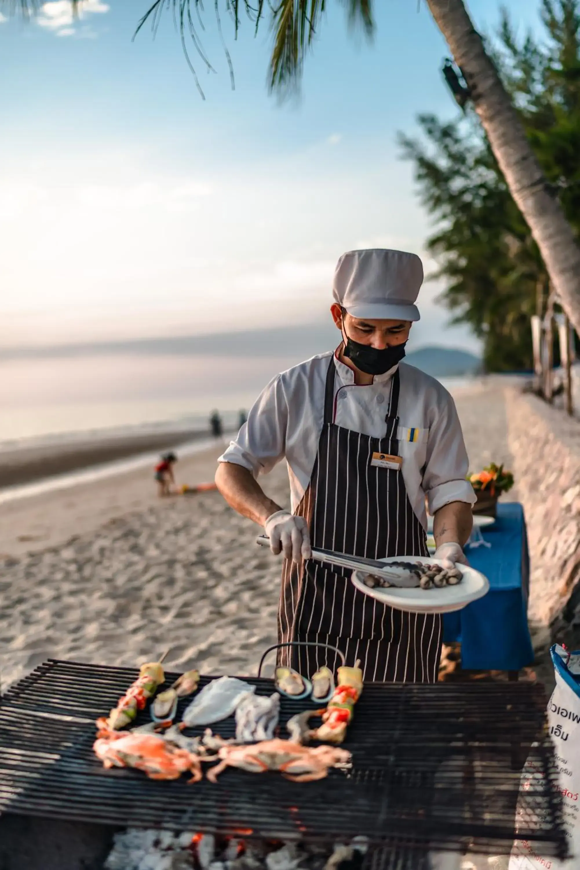 BBQ facilities in Chaolao Tosang Beach Hotel