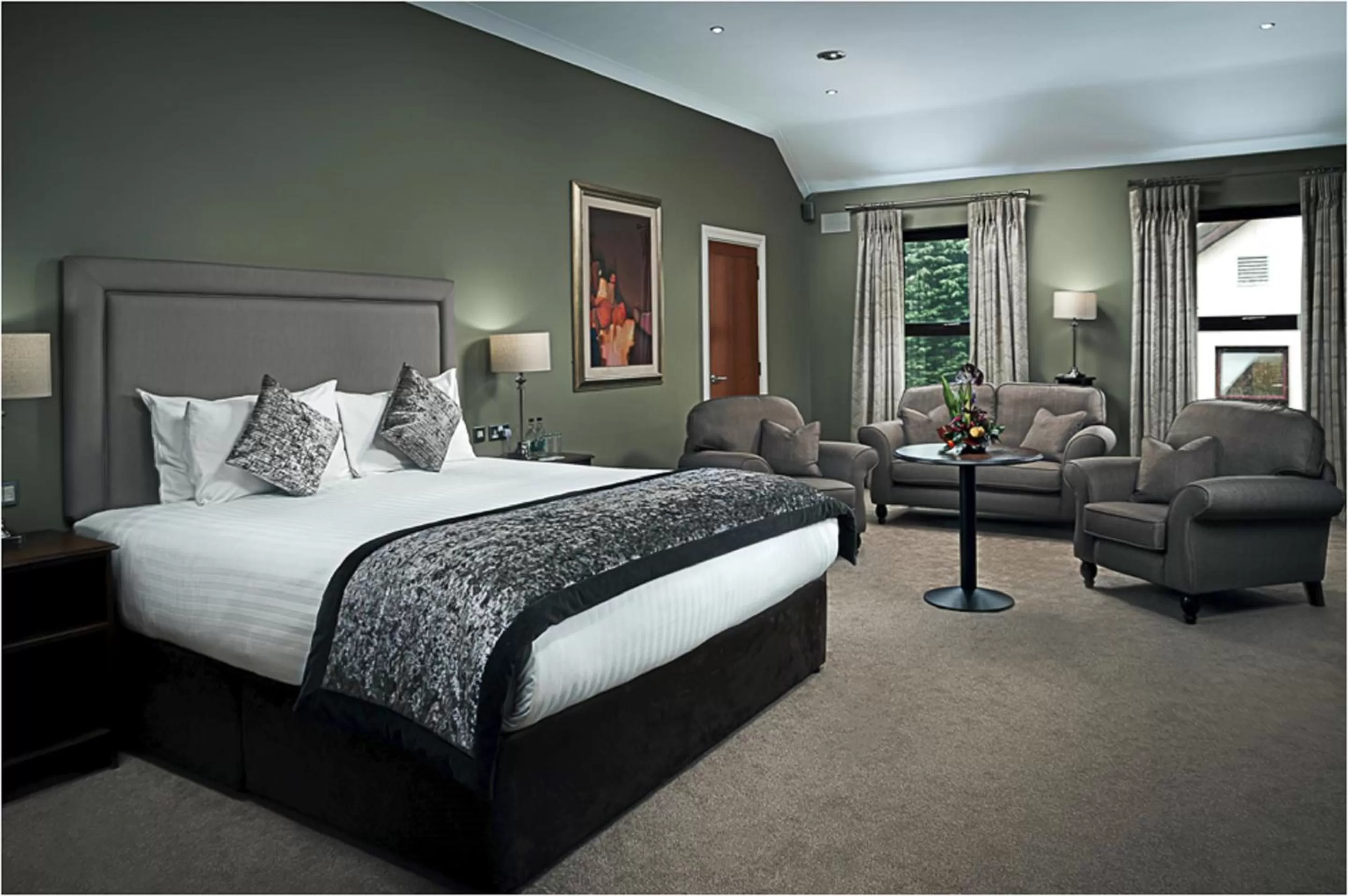 Bedroom, Bed in Oranmore Lodge Hotel Conference And Leisure Centre Galway