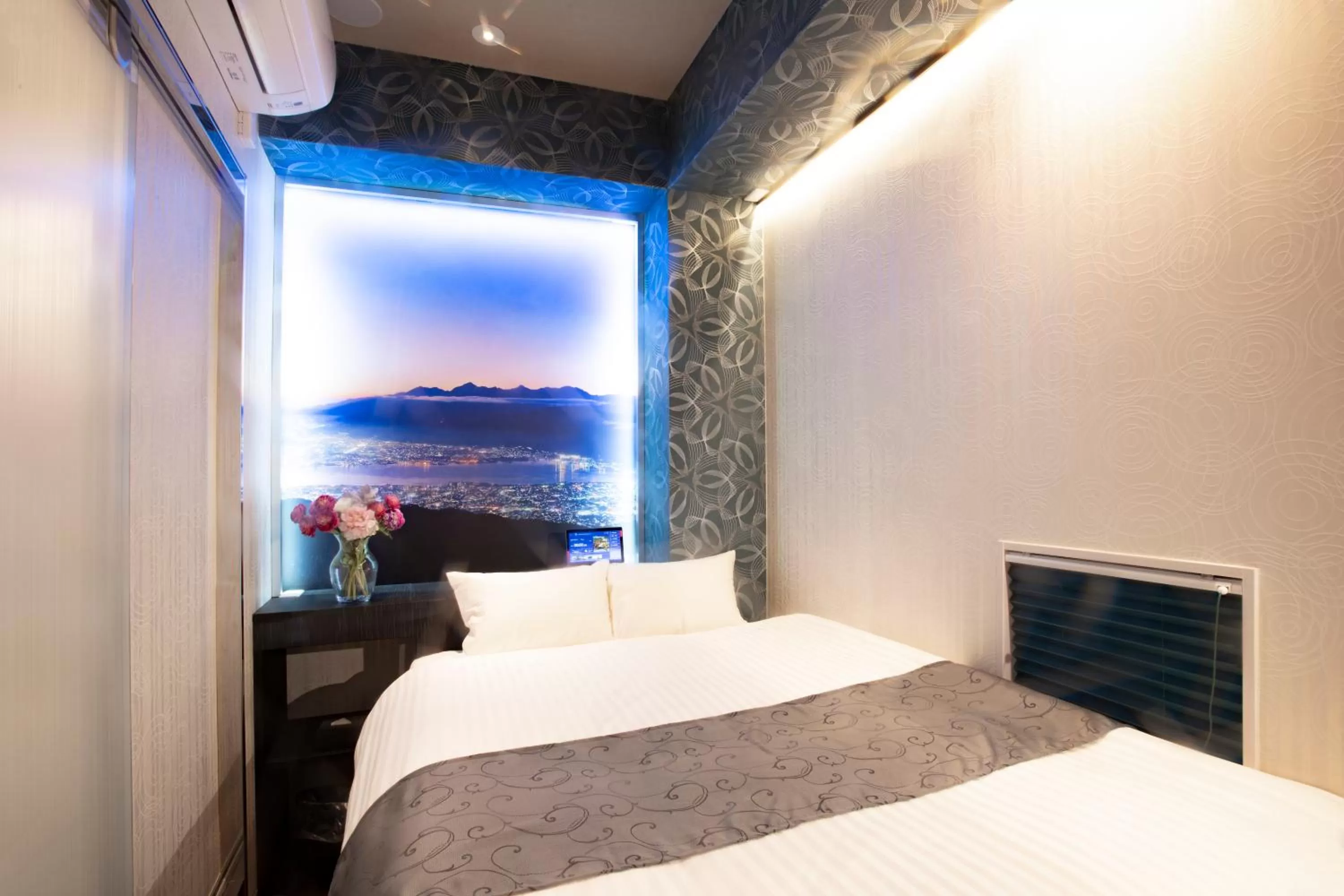 Photo of the whole room, Bed in Hotel Xcell Hiroshima Nagarekawa