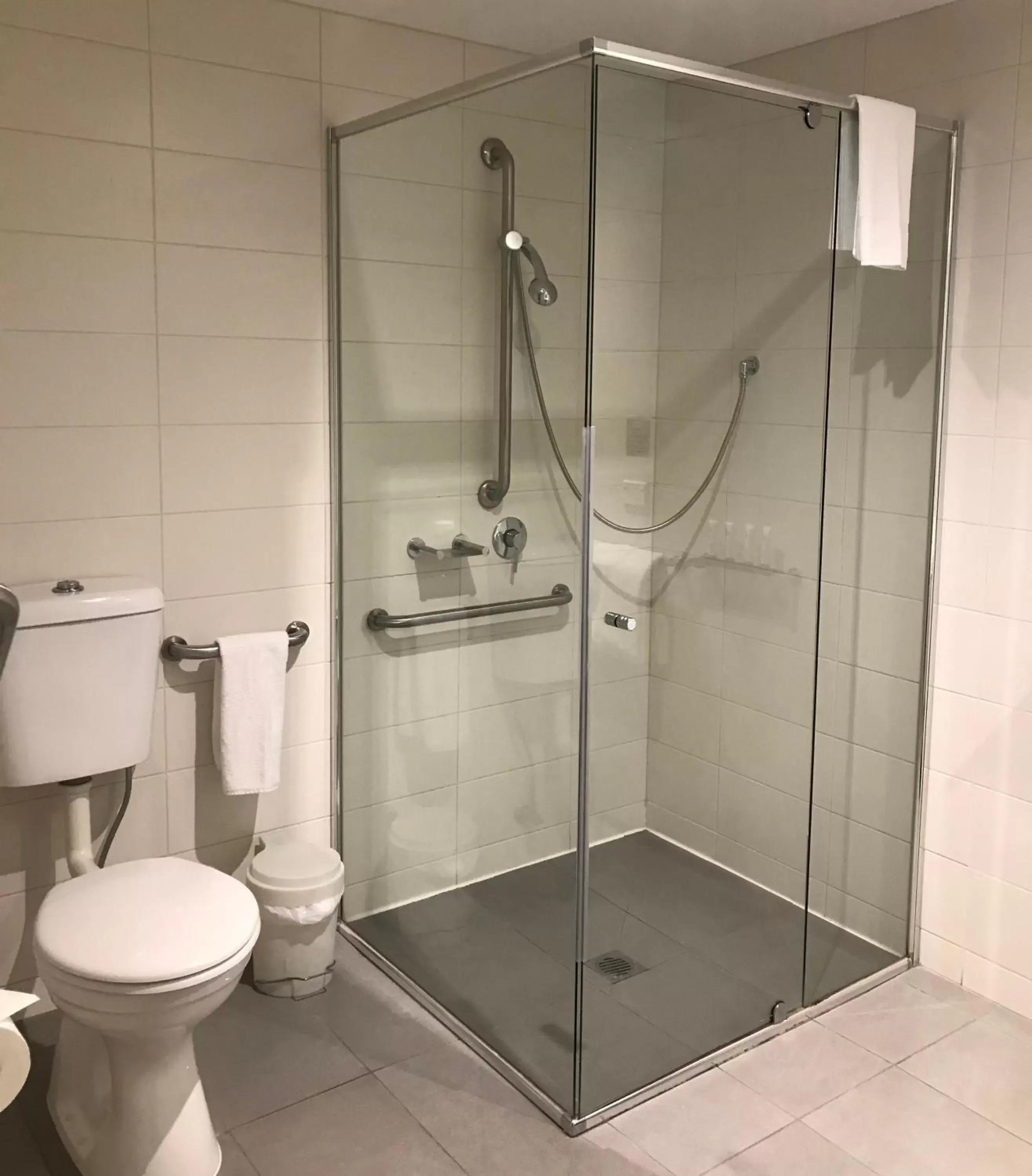 Facility for disabled guests, Bathroom in Quest Brighton on the Bay