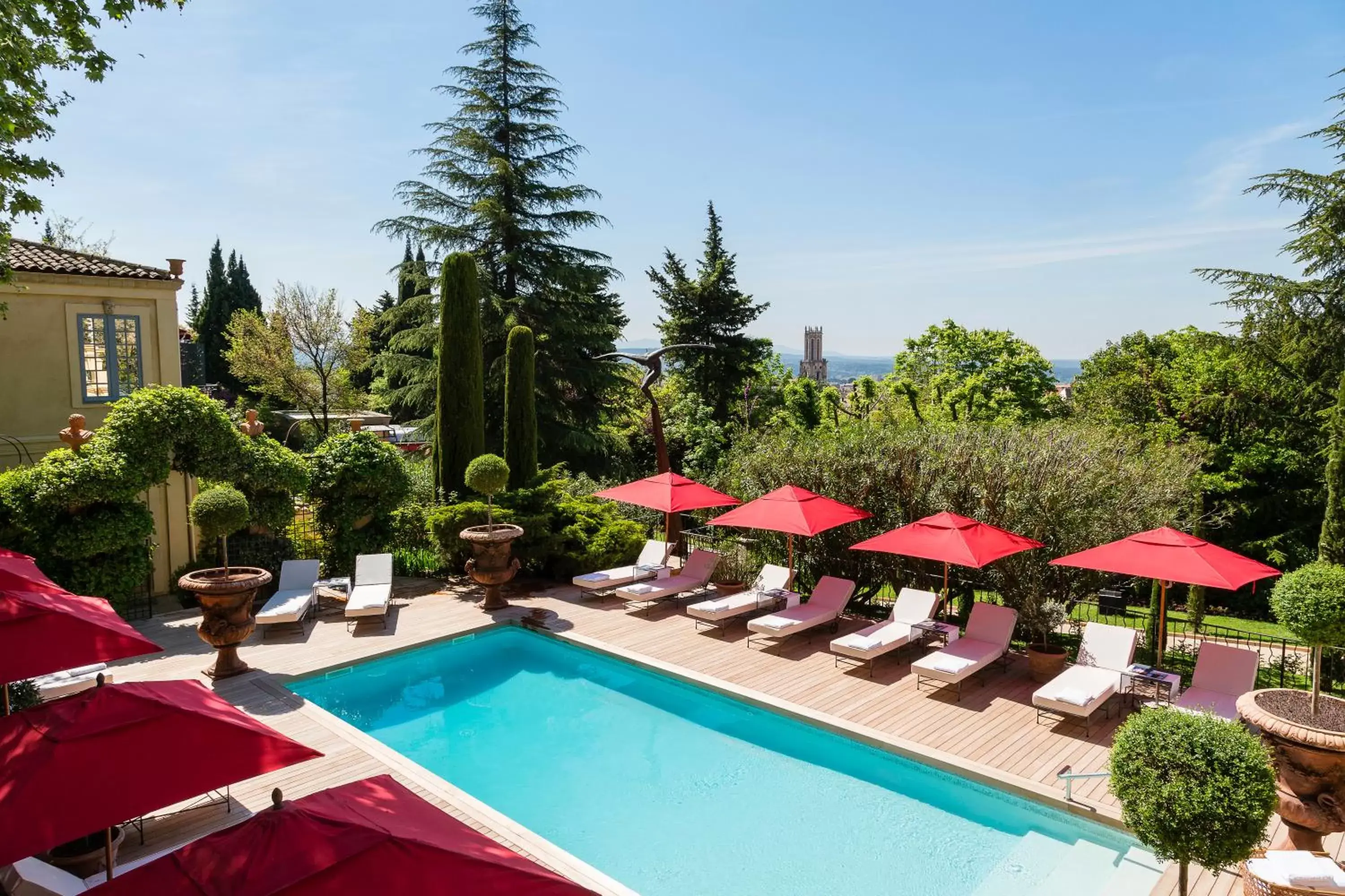 Pool View in Villa Gallici Hôtel & Spa