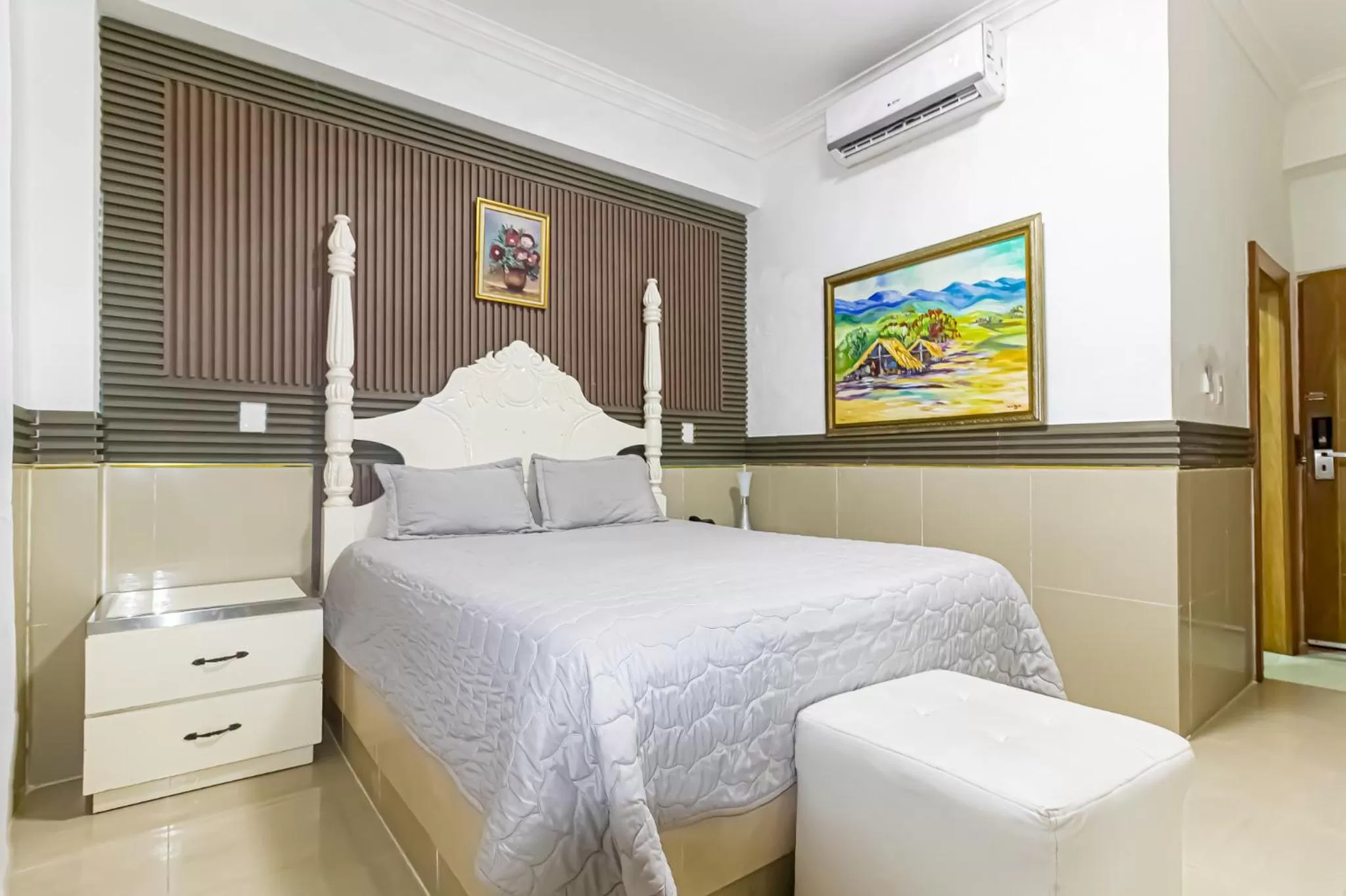 Bed in Hotel La Casona Dorada