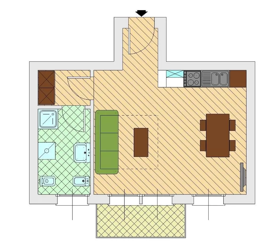 Floor plan in La Marina Resort