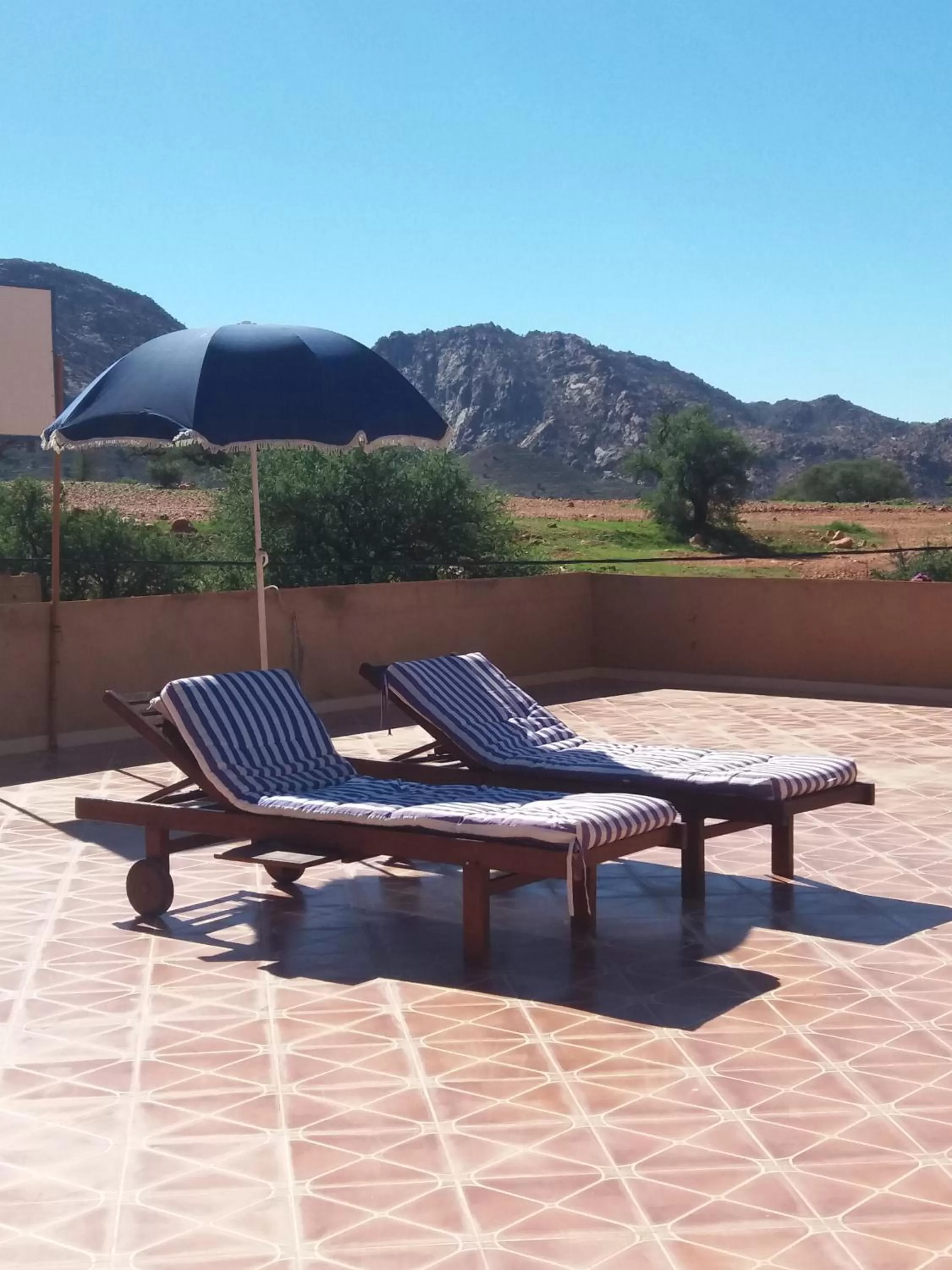 Garden view in Auberge Tilila