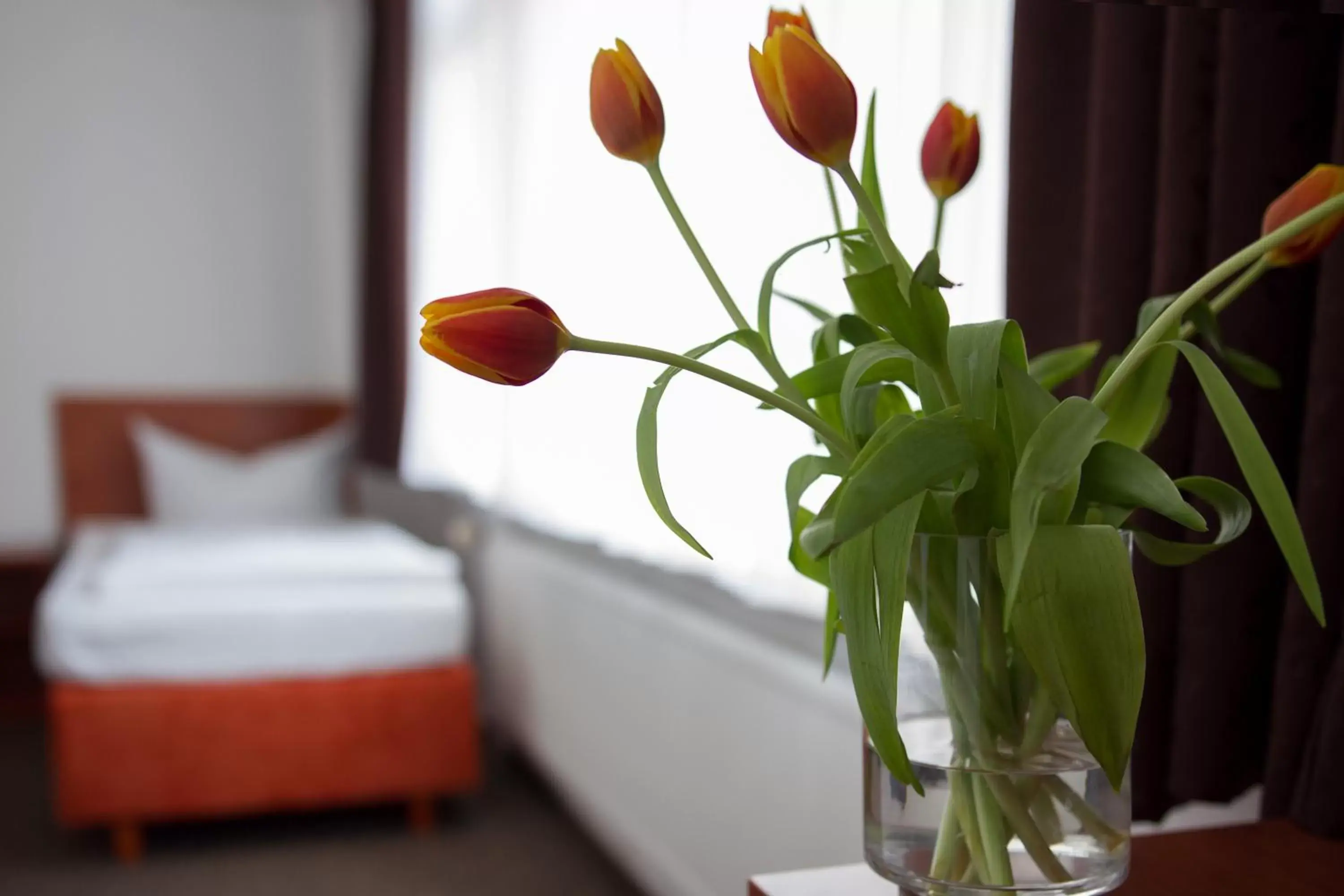 Decorative detail, Bed in Hotel Eckstein