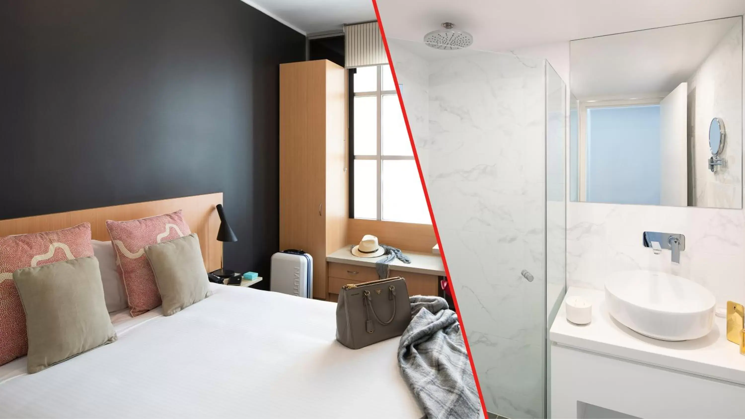 Shower, Bed in ibis Sydney World Square Shower, Bed in ibis Sydney World Square