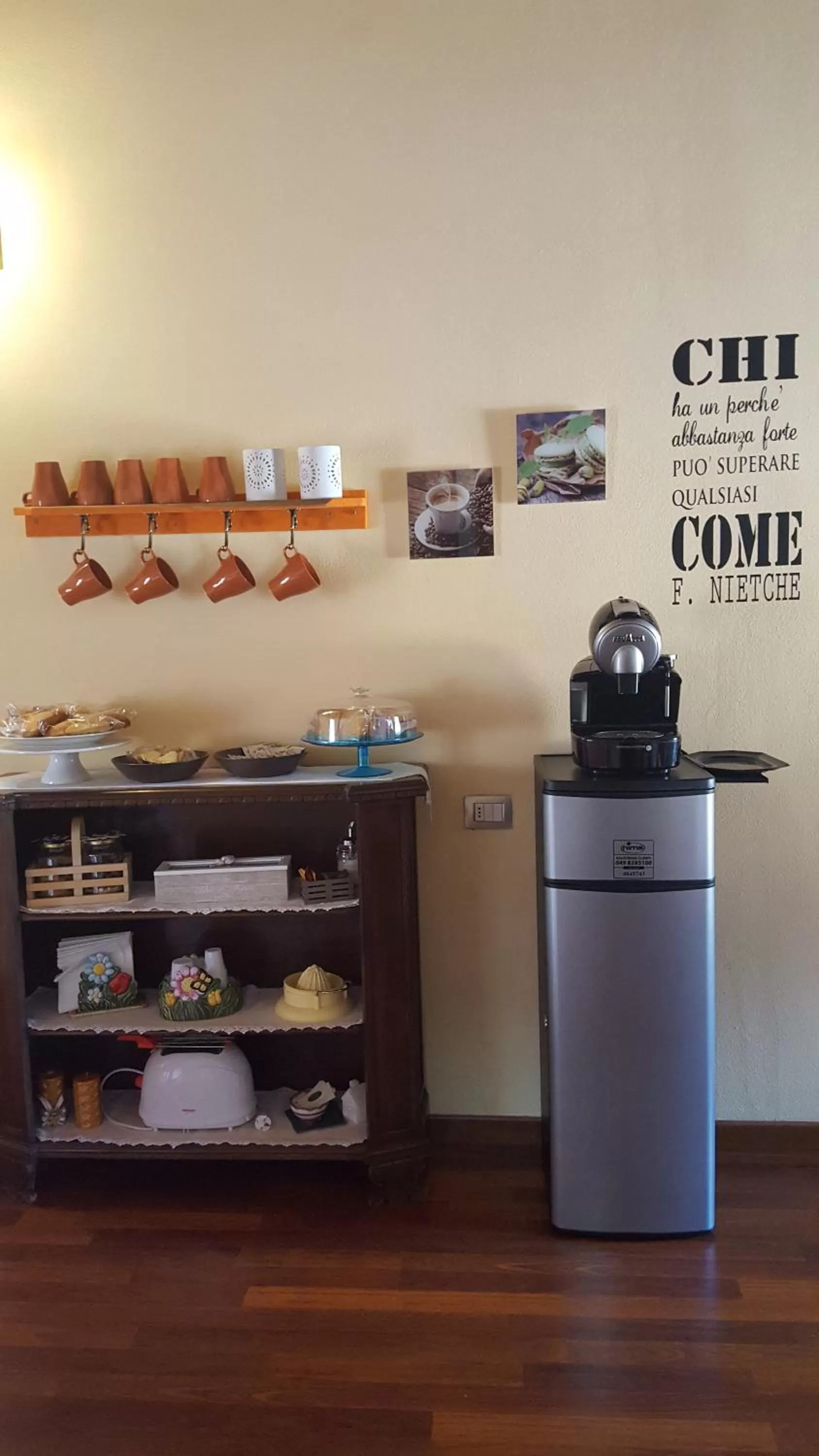 Food and drinks in B&B Amici del Colle