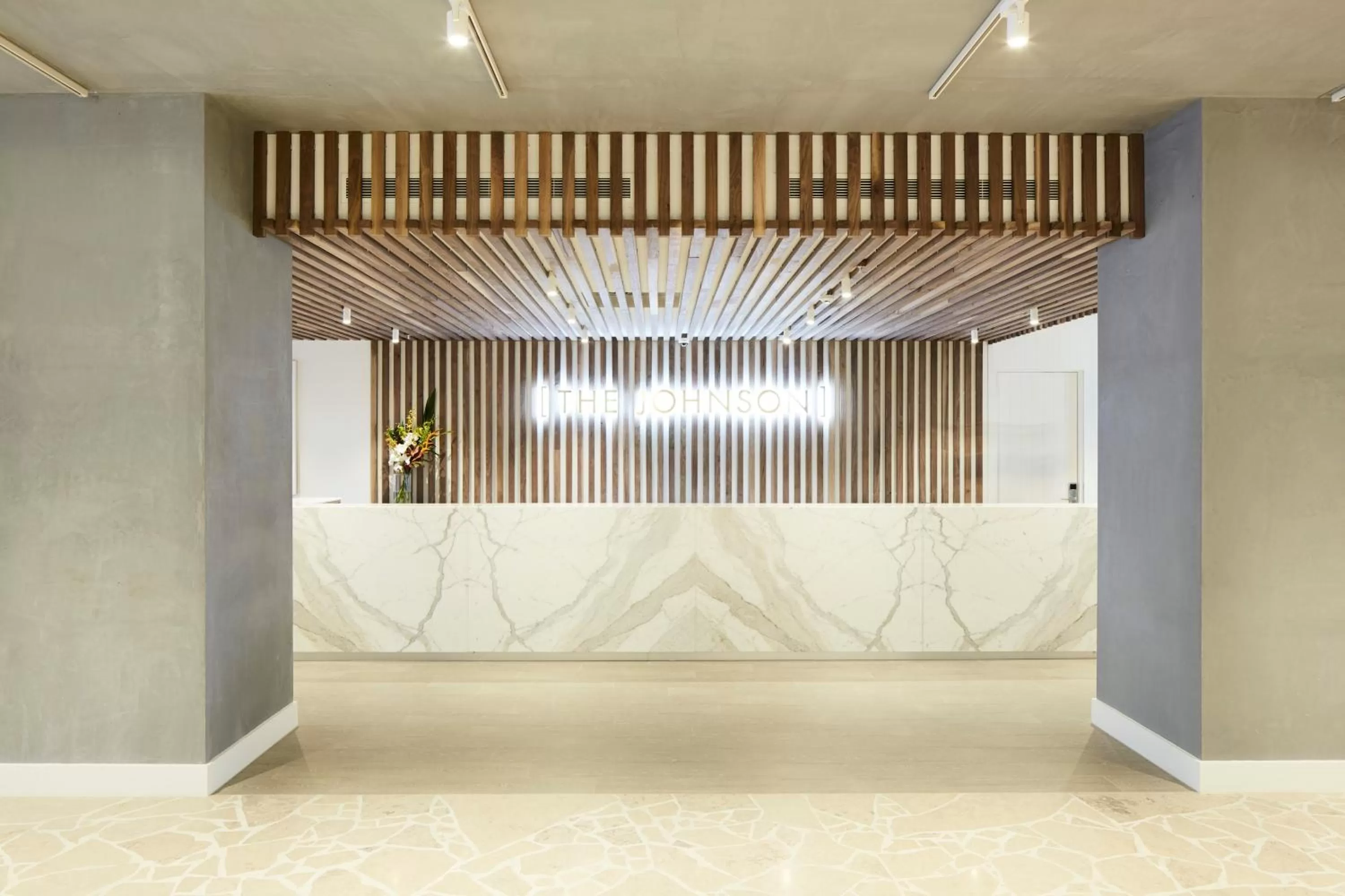Lobby or reception in The Johnson Brisbane - Art Series