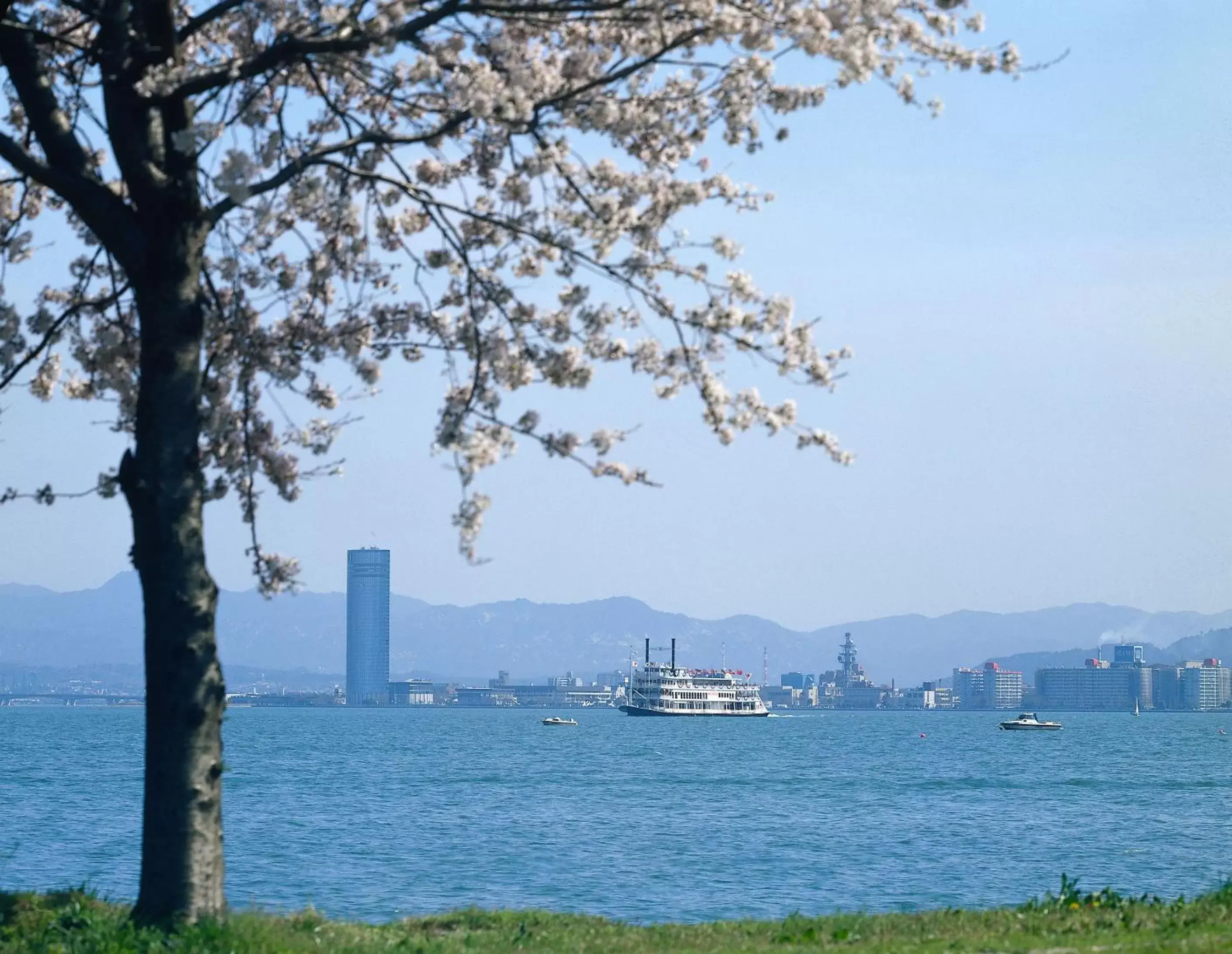 Natural landscape in Lake Biwa Otsu Prince Hotel