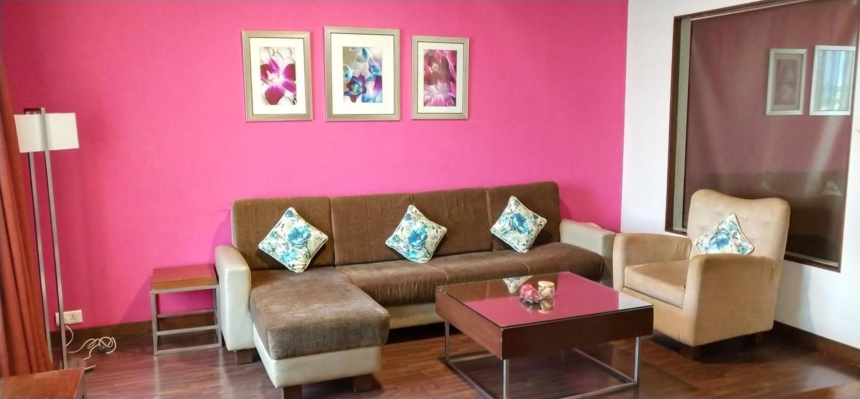 Seating area in Royal Orchid Central, Pune