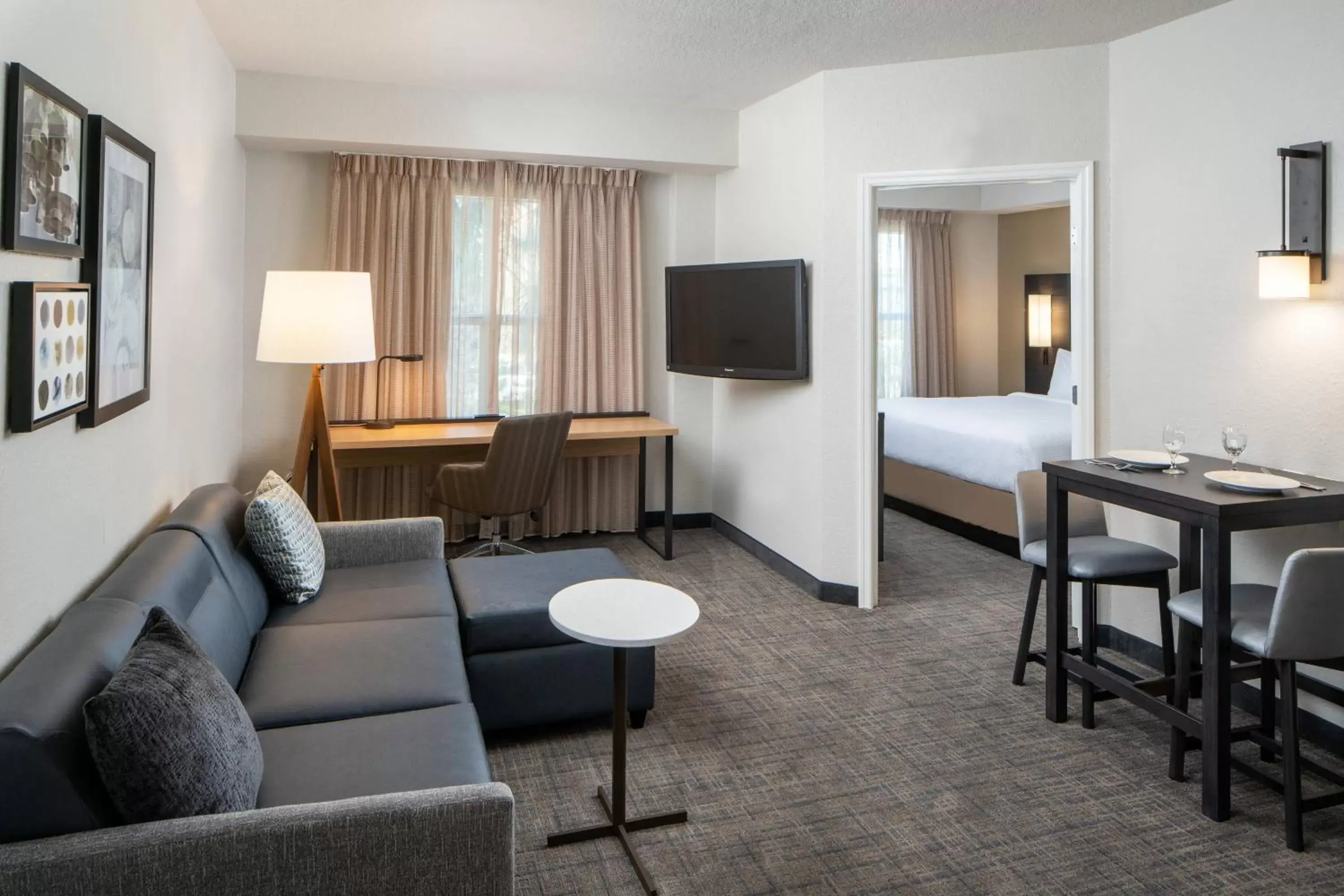 Bedroom, Seating Area in Residence Inn by Marriott Cape Canaveral Cocoa Beach