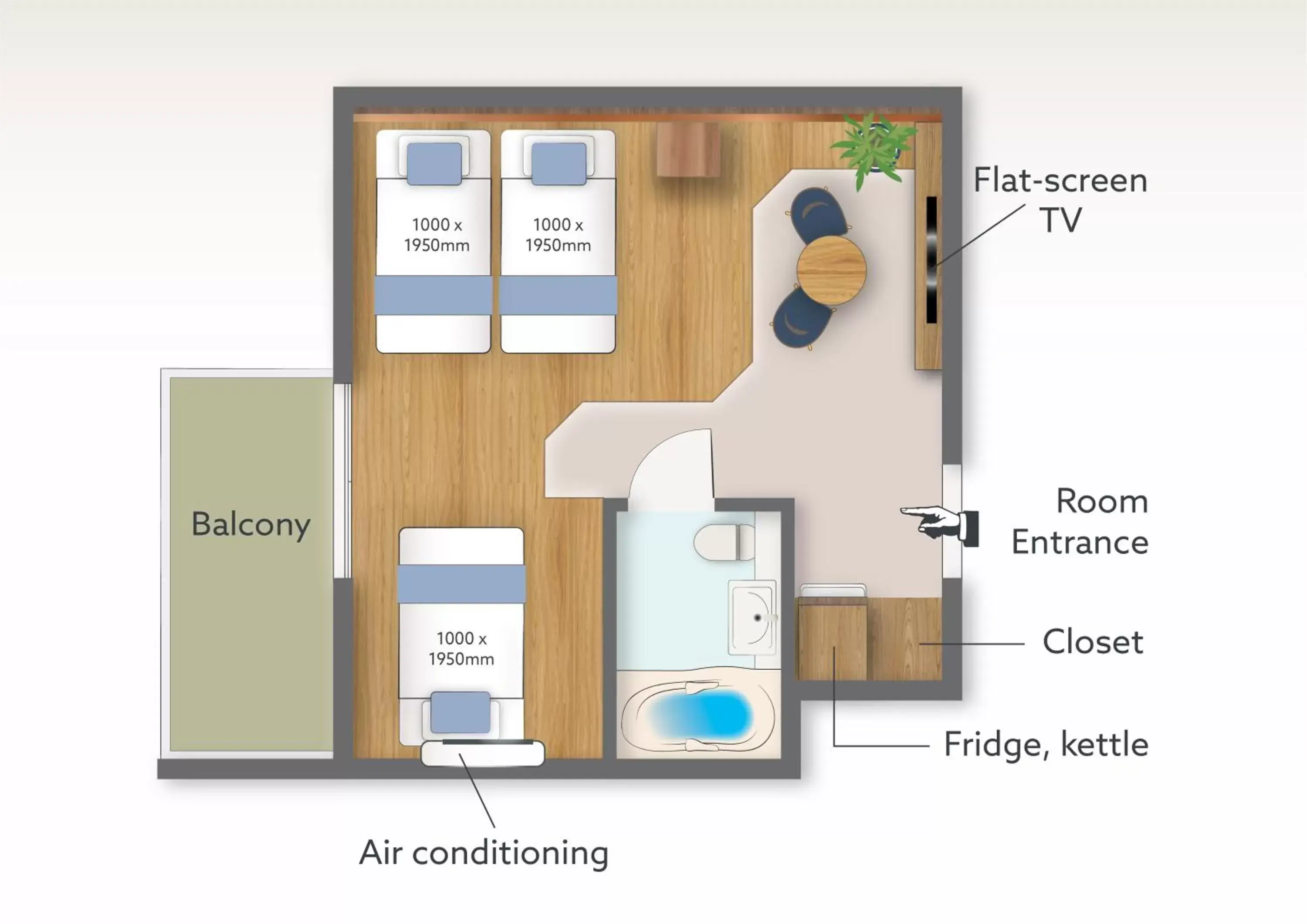 Floor Plan in Wayfarer Kyoto Shijo