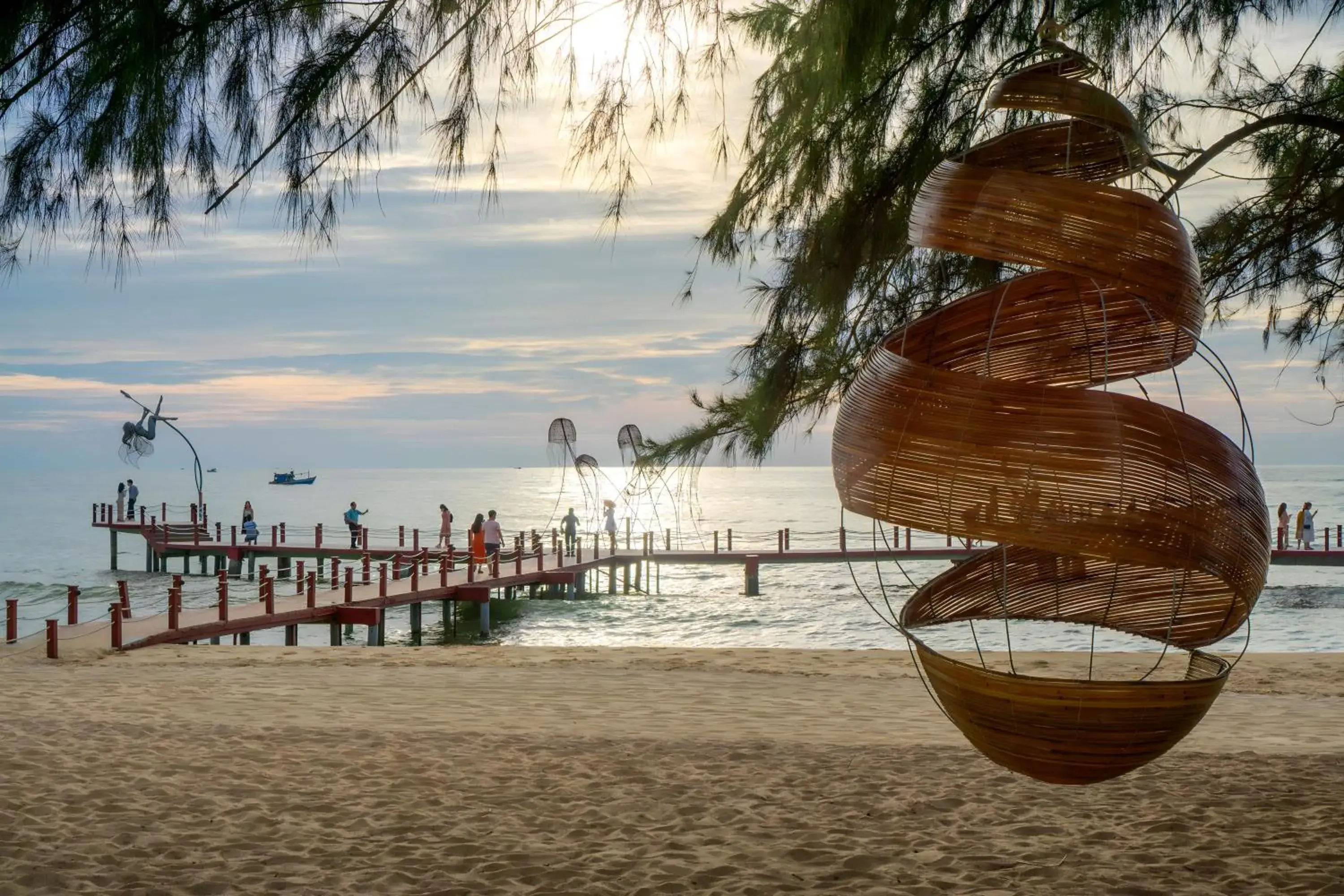 Decorative detail, Beach in Sunset Sanato Resort & Villas