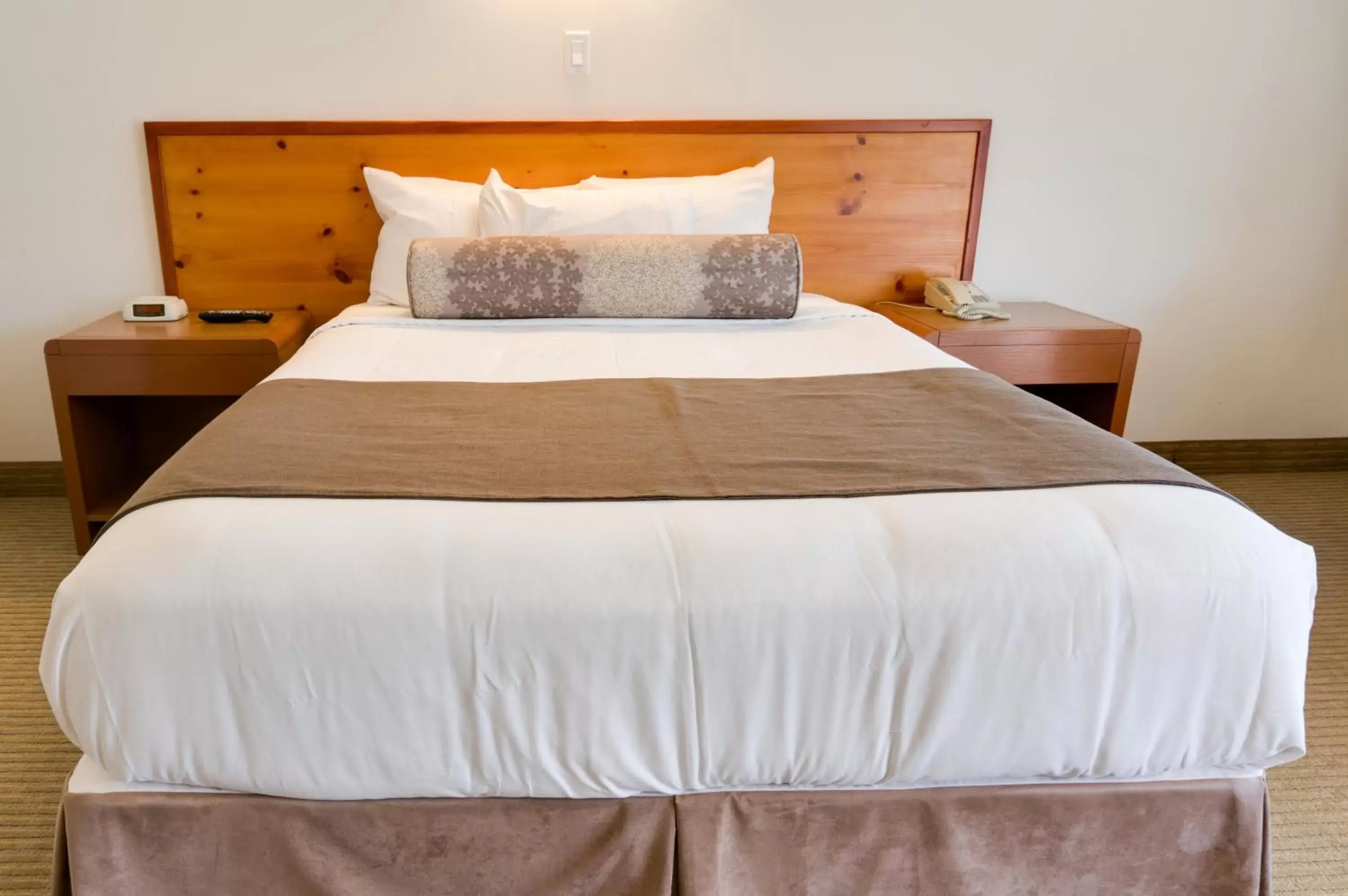 Bed in Rocky Mountain Ski Lodge