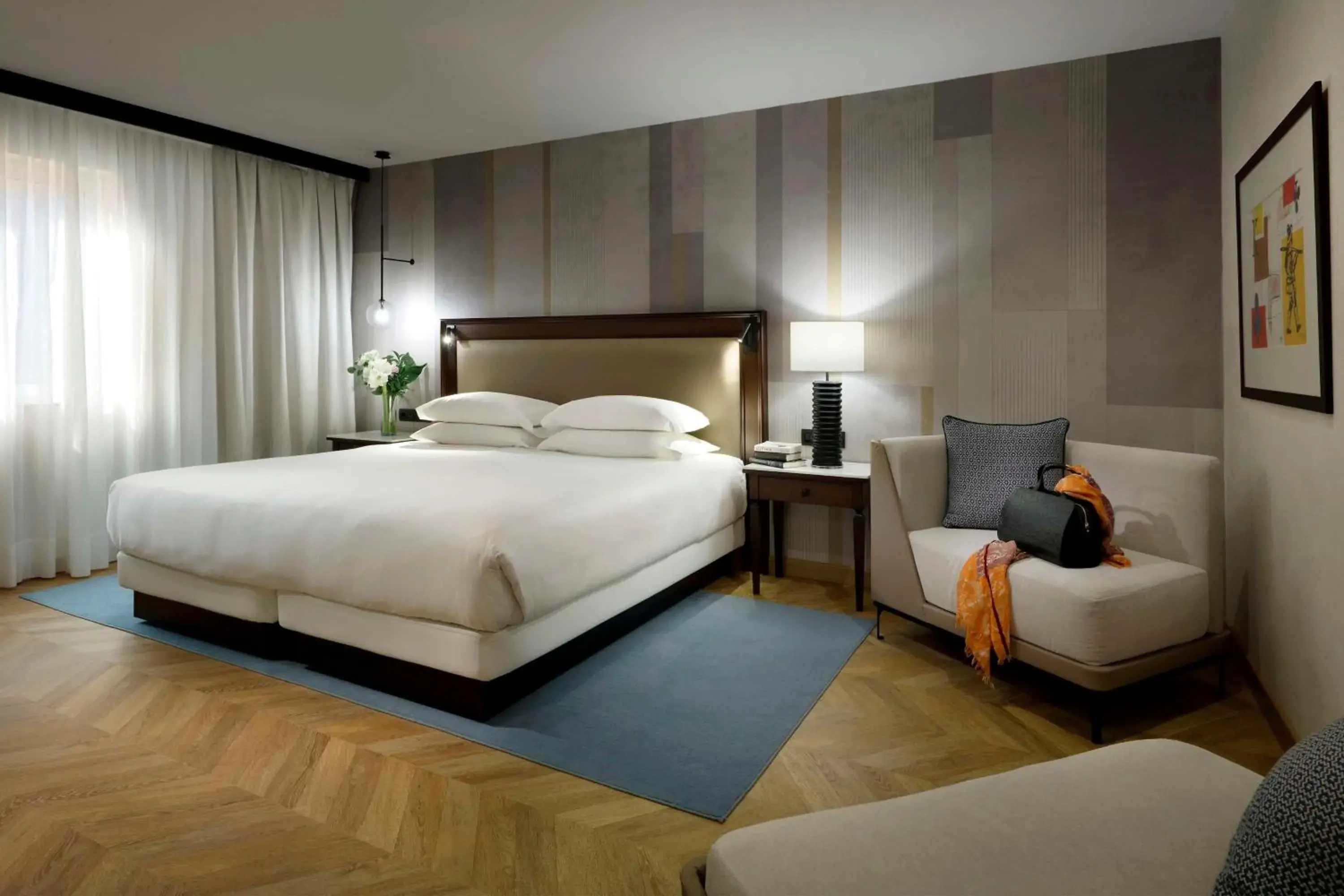 Bedroom, Bed in Hyatt Regency Hesperia Madrid Bedroom, Bed in Hyatt Regency Hesperia Madrid