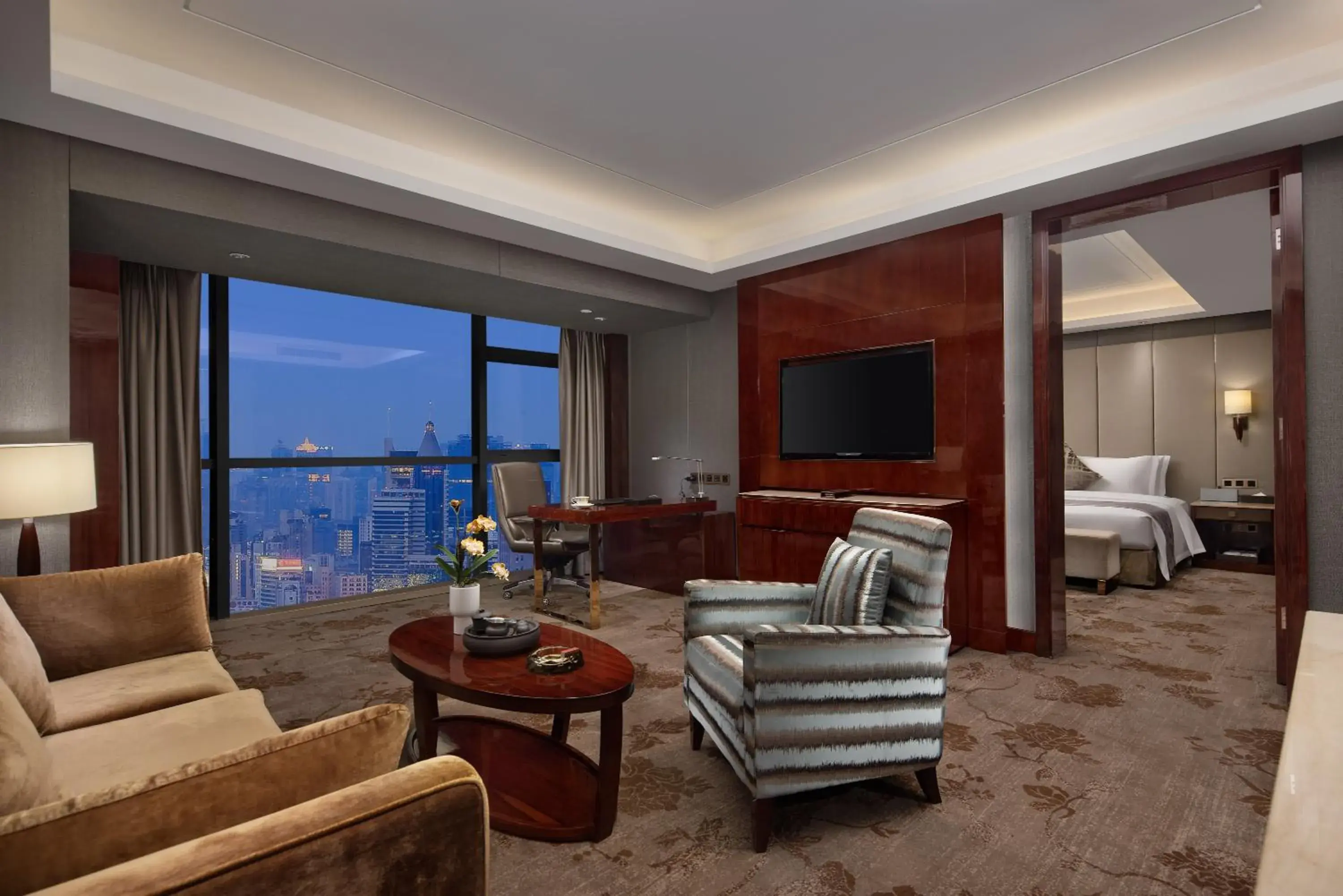 Living room in WorldHotel Grand Jiaxing Hunan Living room in WorldHotel Grand Jiaxing Hunan