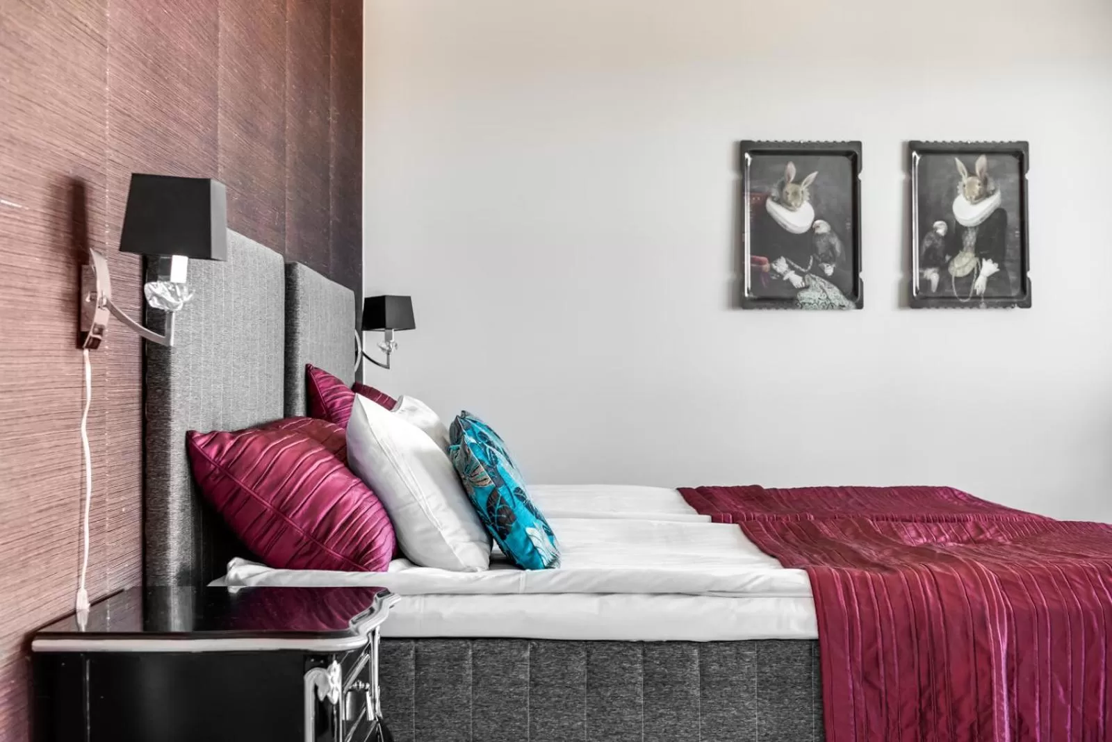 Bed in Hotel Rantakalla