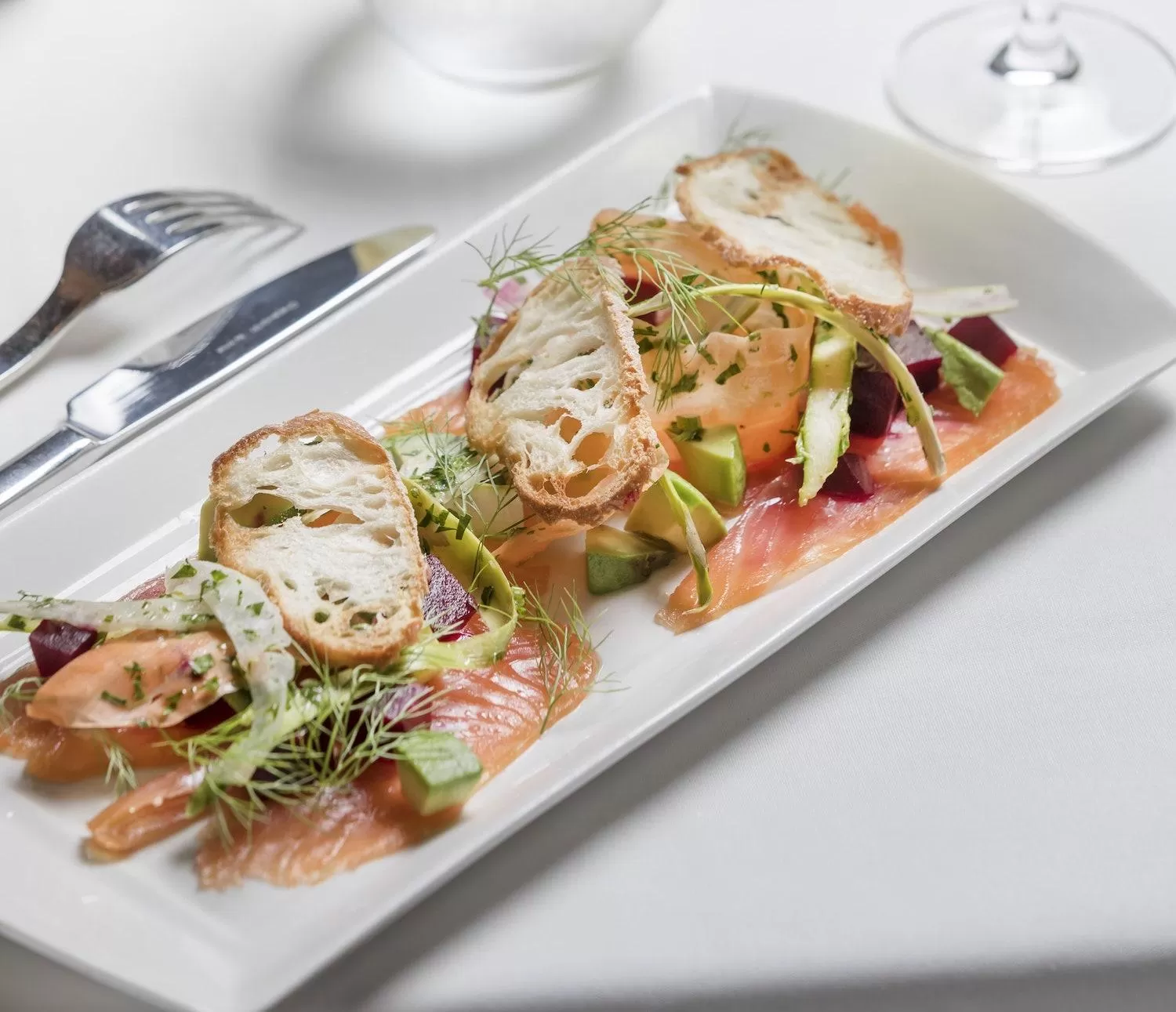 Food close-up in The Carrington Hotel