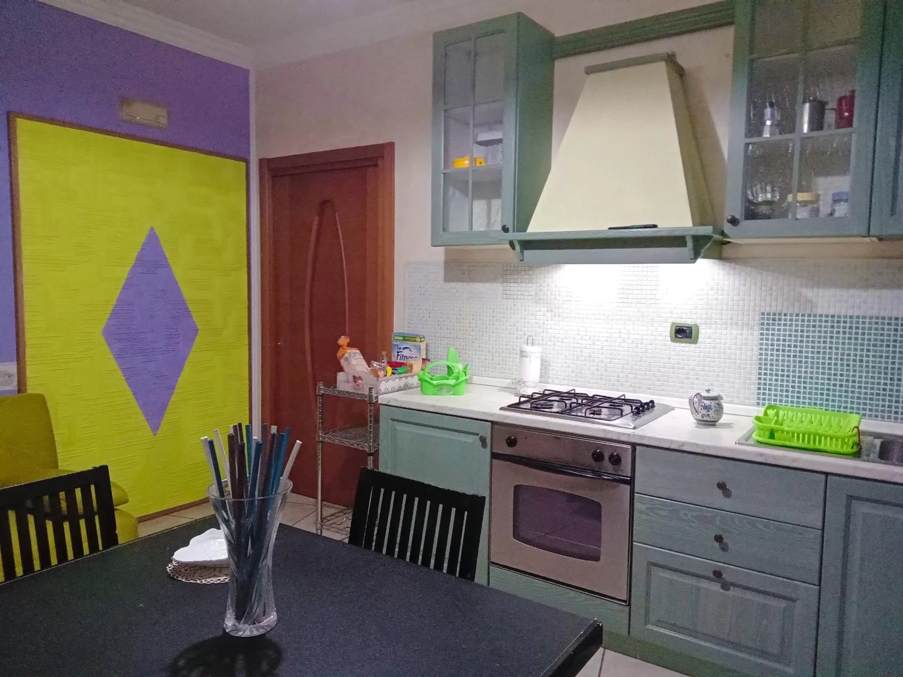 Kitchen or kitchenette in B&B Maison Villa Vittorio