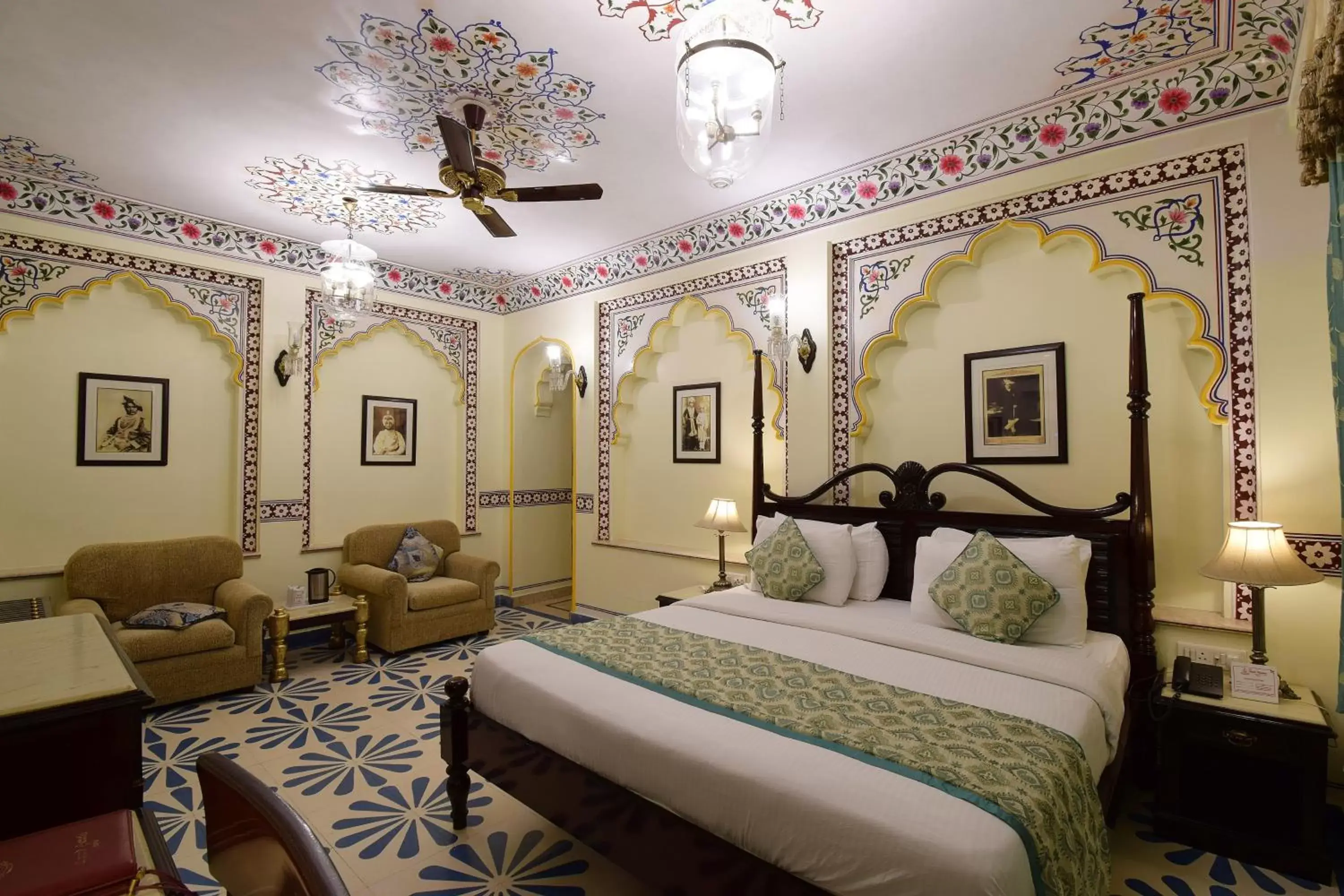 Photo of the whole room, Bed in Umaid Bhawan - A Heritage Style Boutique Hotel