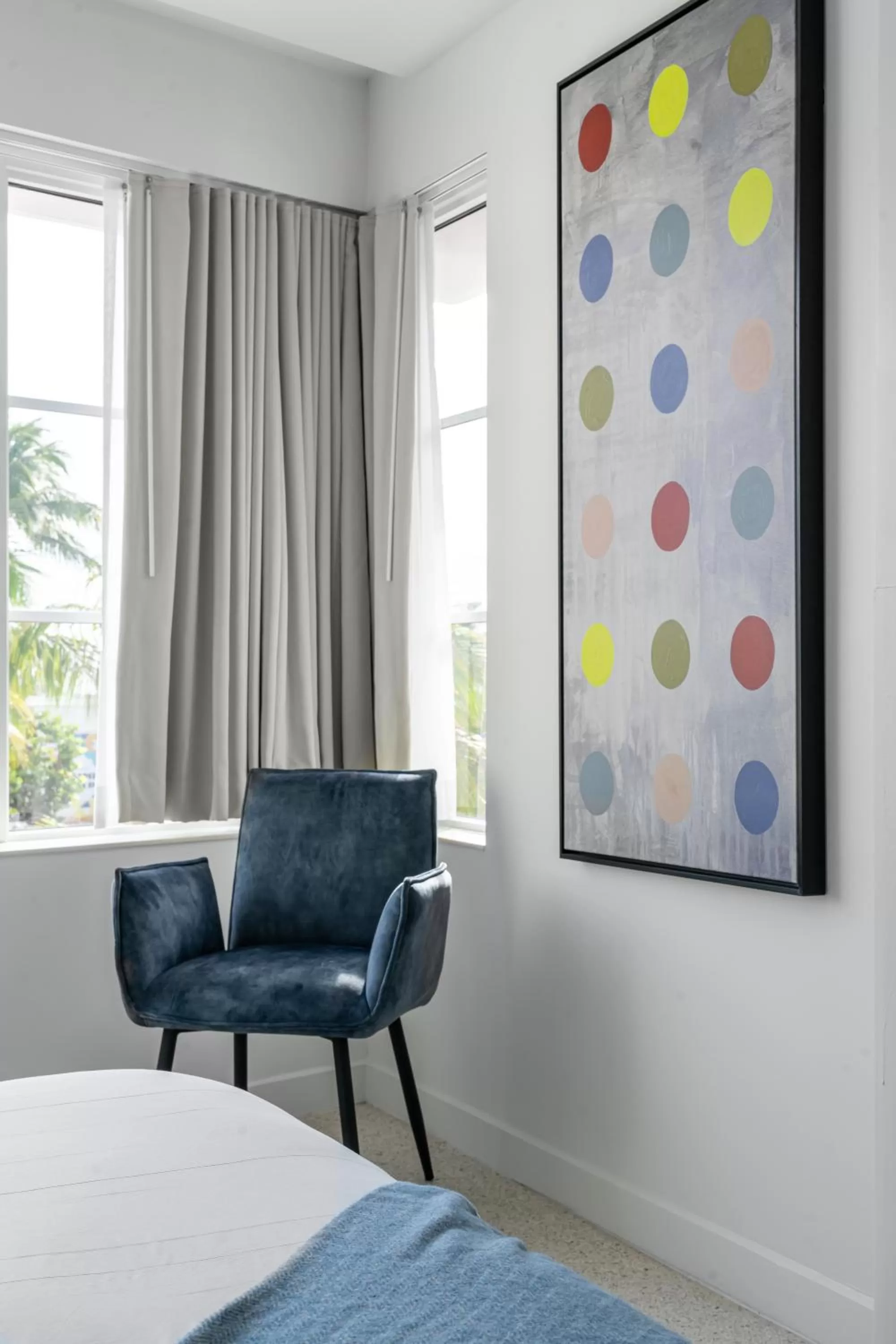 Bed in Clevelander Hotel