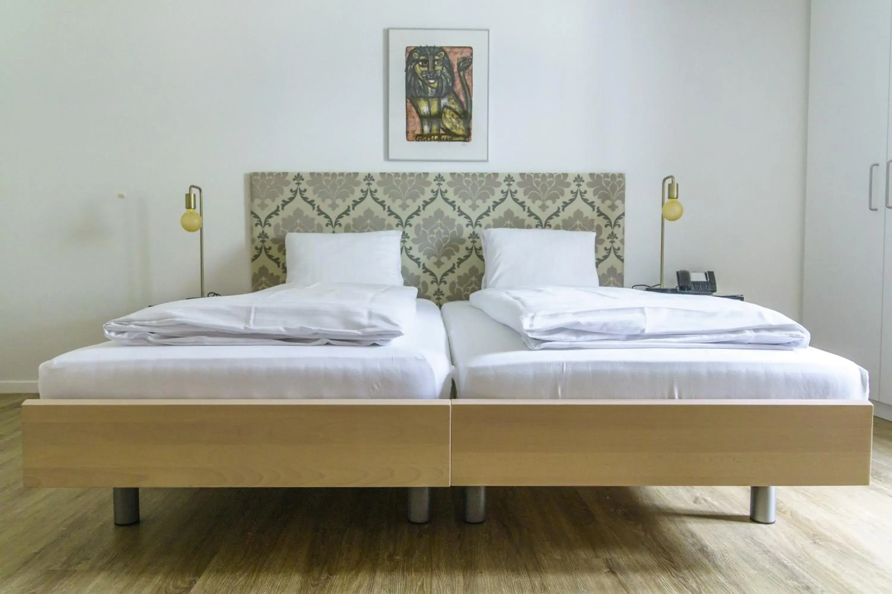 Bed in Hotel Vadian Garni