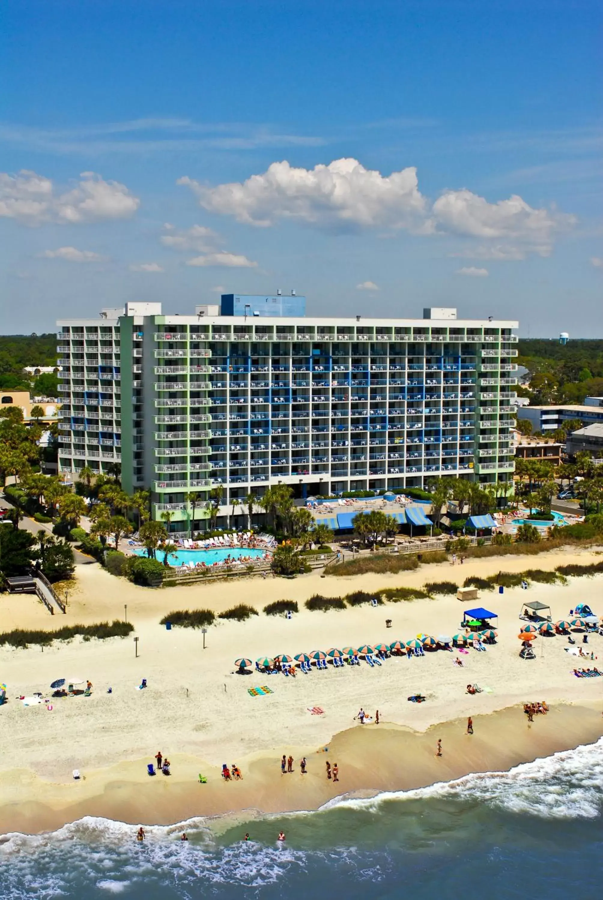 Facade/entrance, Bird's-eye View in Coral Beach Resort