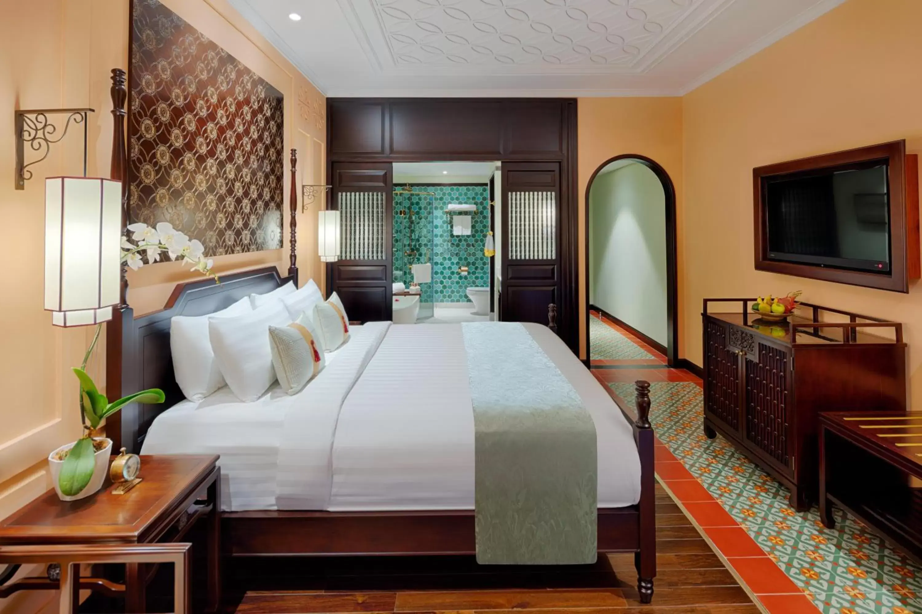 Bedroom, Bed in Little Riverside Hoi An . A Luxury Hotel & Spa Bedroom, Bed in Little Riverside Hoi An . A Luxury Hotel & Spa