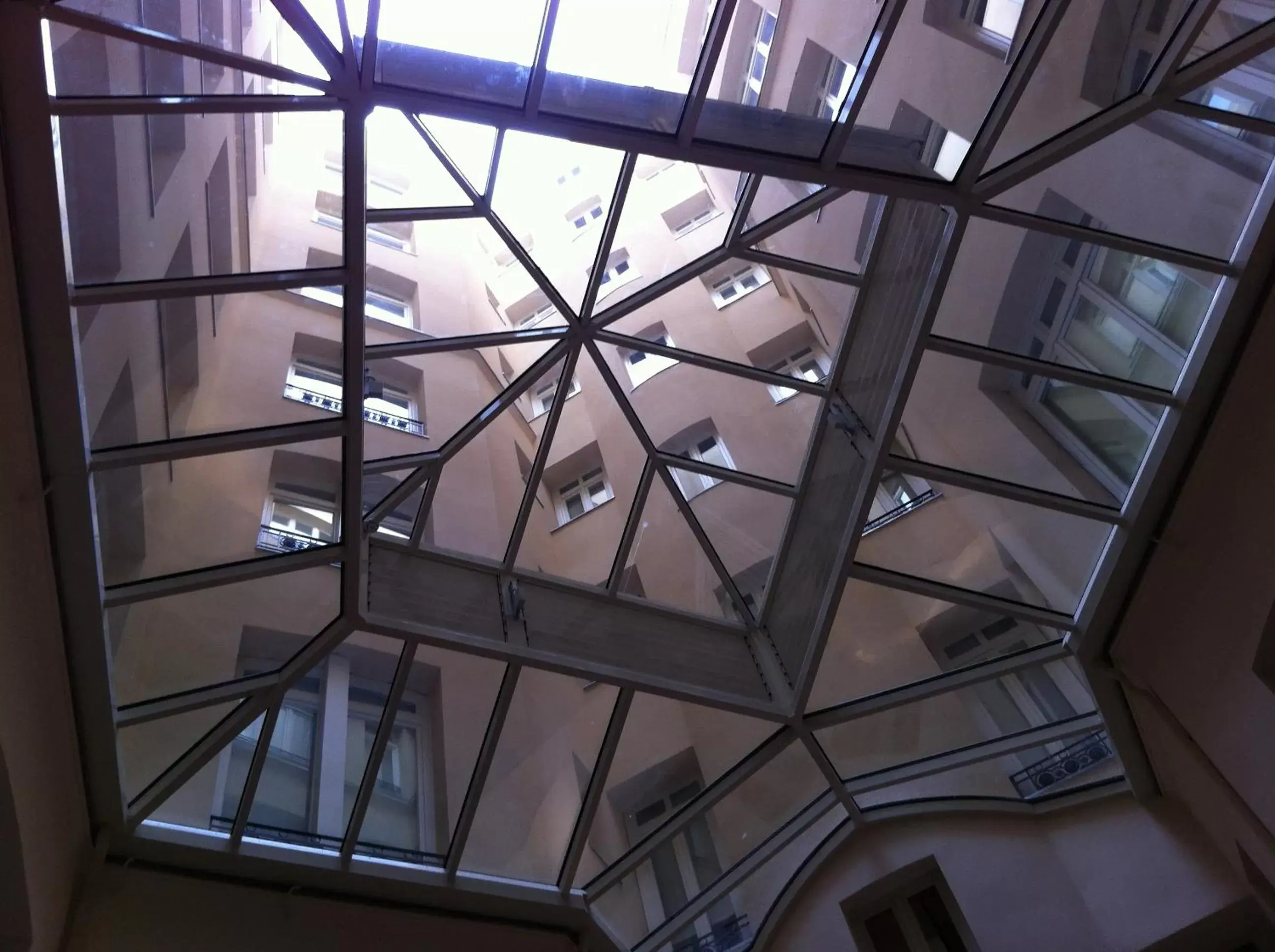 Inner courtyard view in Hotel Sardinero Madrid
