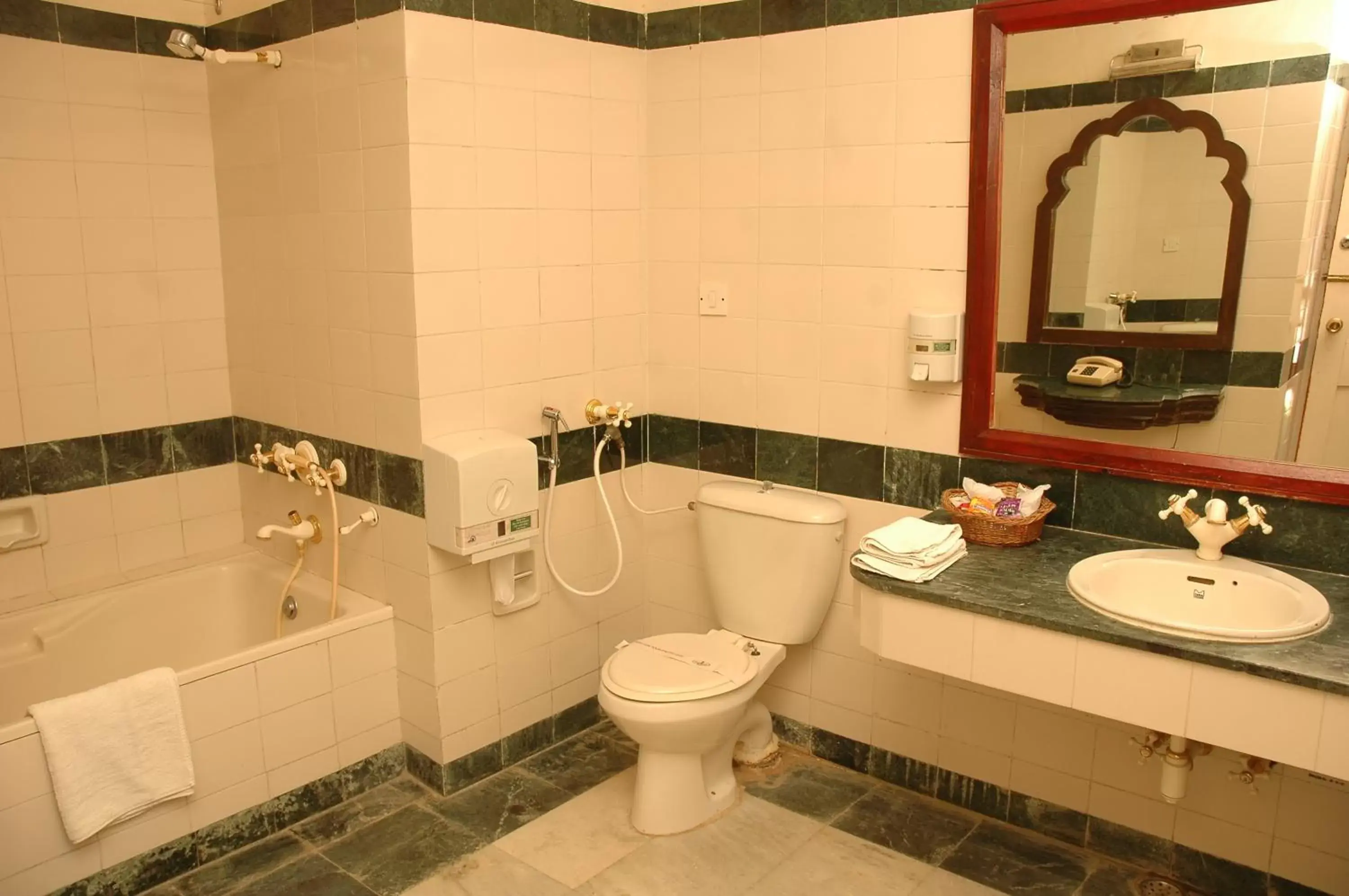 Bathroom in Jaisamand Island Resort