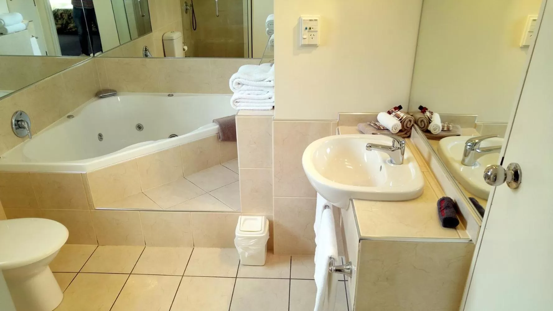 Bathroom in Hobson's Choice Motel