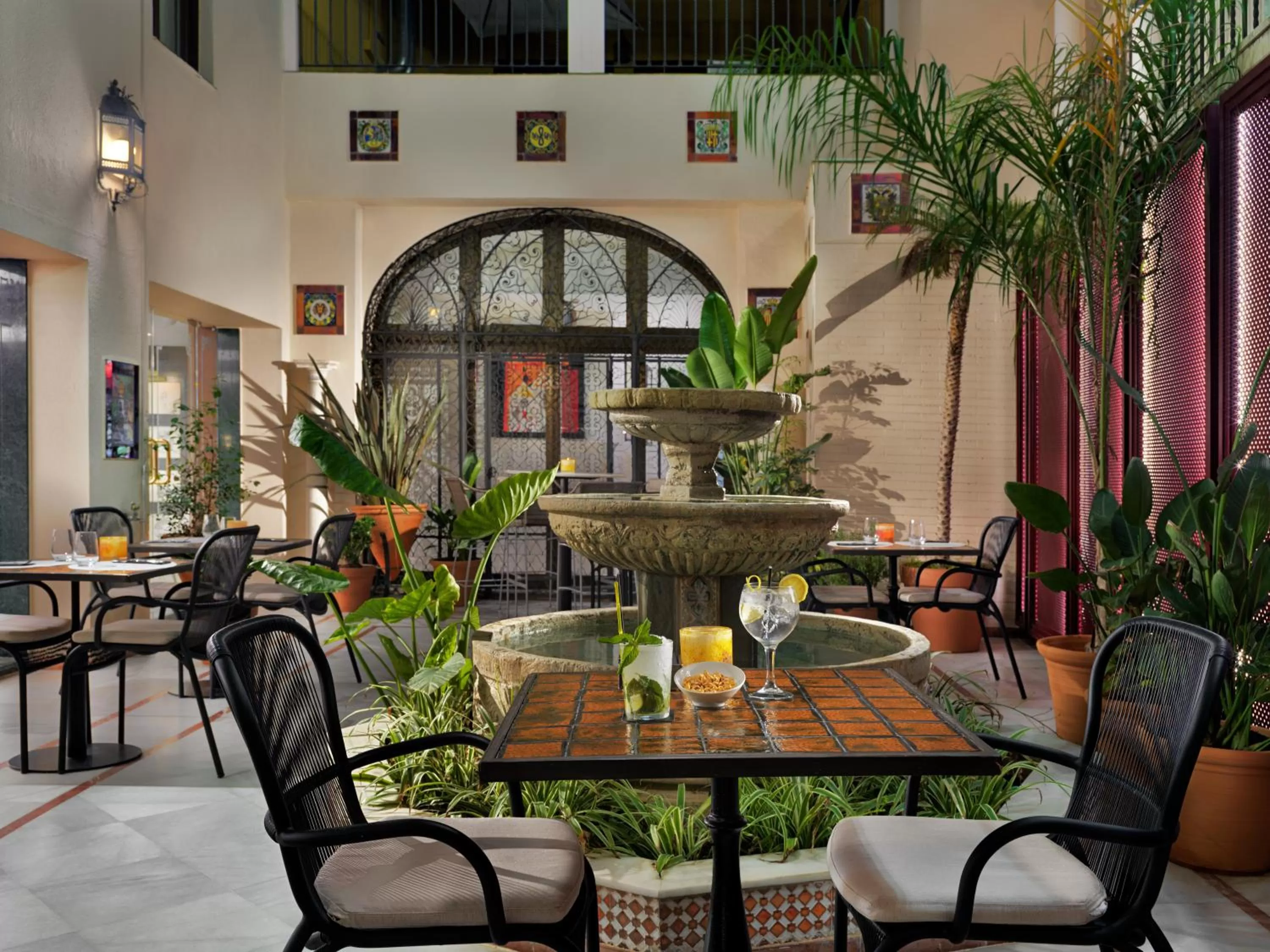 Patio in H10 Corregidor Boutique Hotel