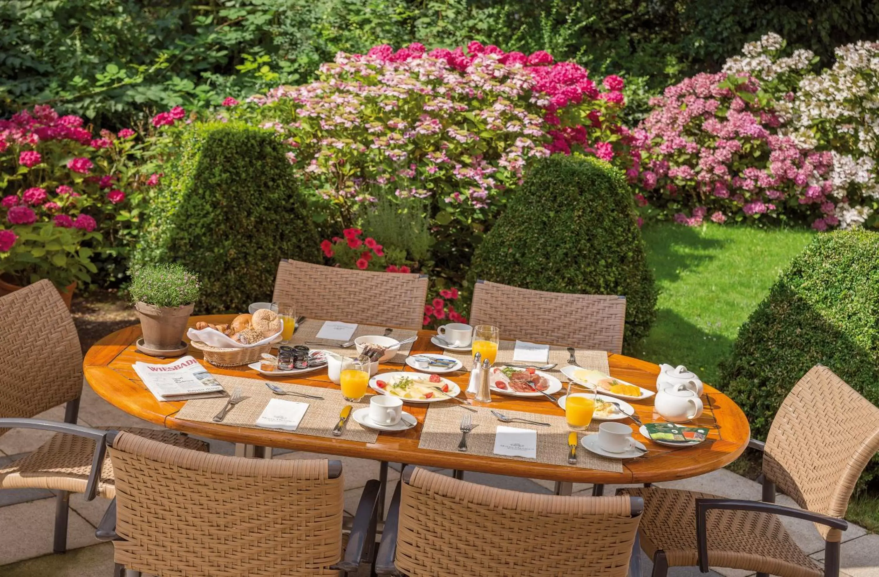 Balcony/Terrace in Hotel Oranien Wiesbaden