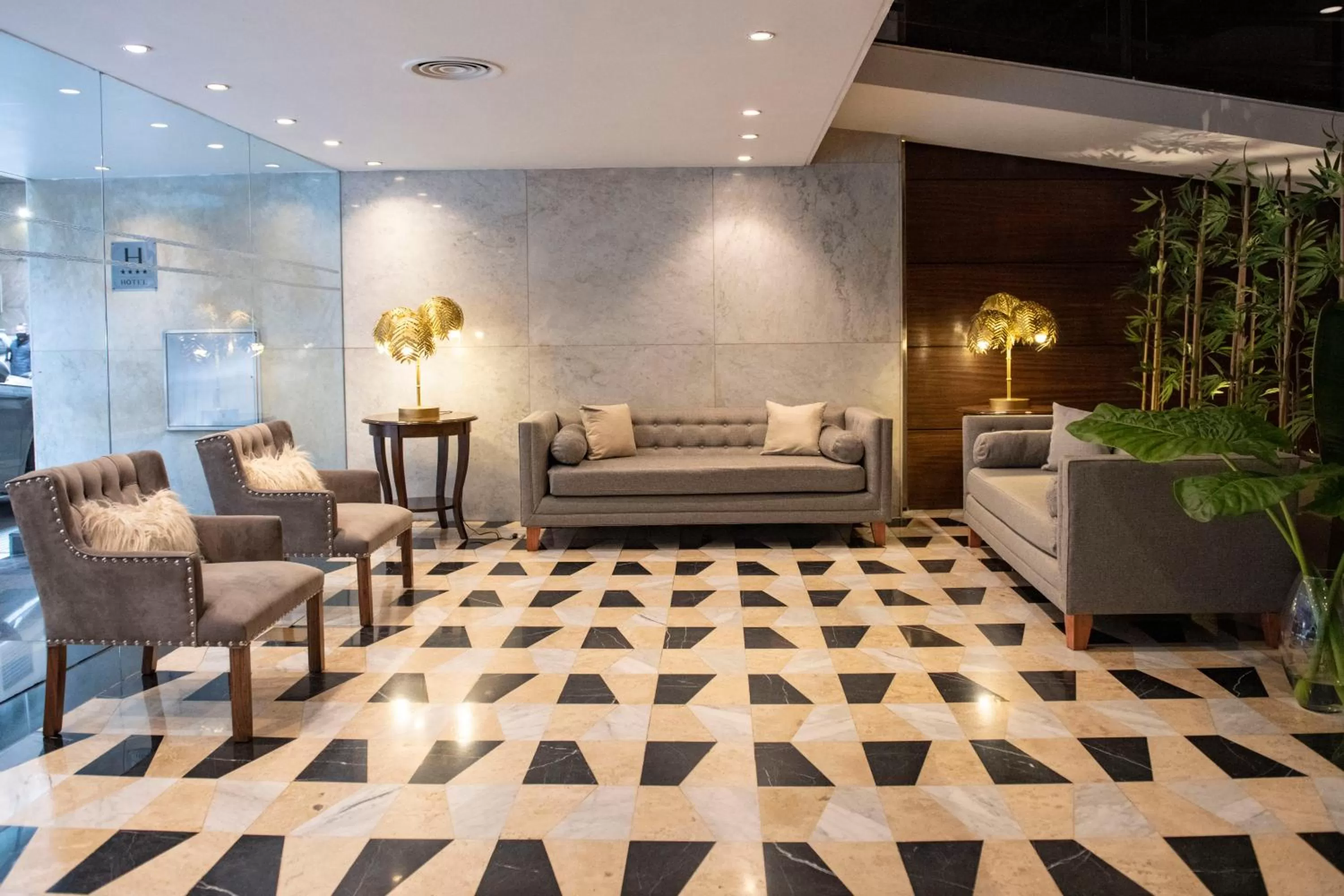 Seating area in Grand King Hotel