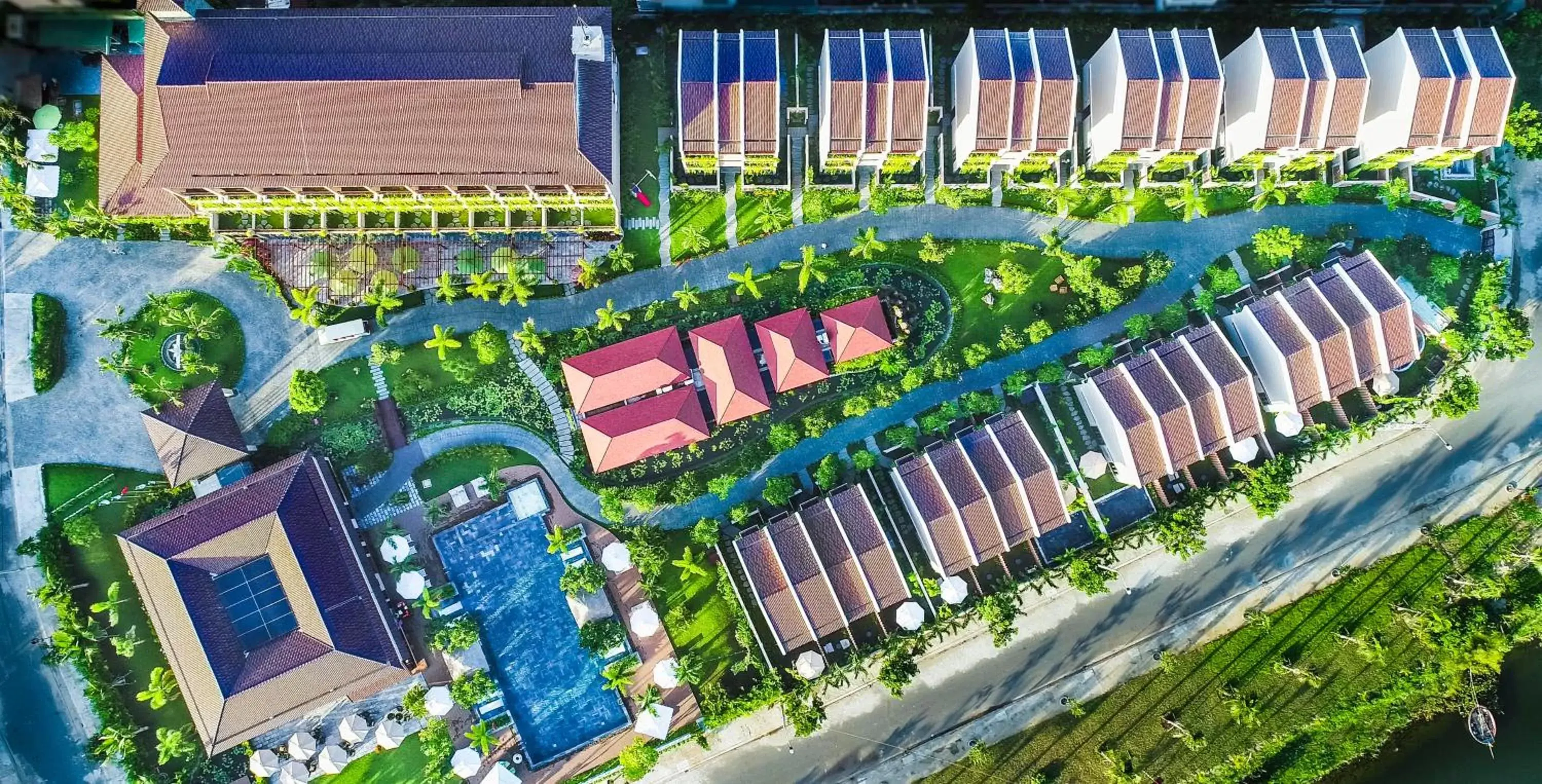 Bird's eye view, Bird's-eye View in Silk Sense Hoi An River Resort