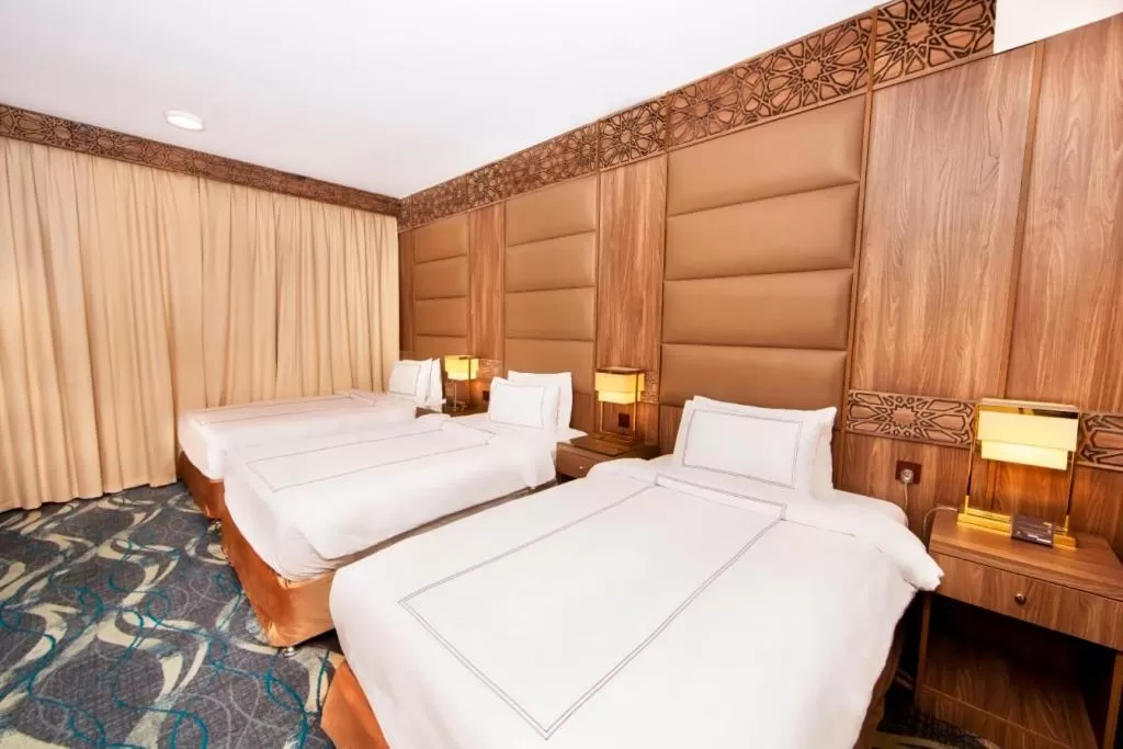 Bed in Dallah Taibah Hotel
