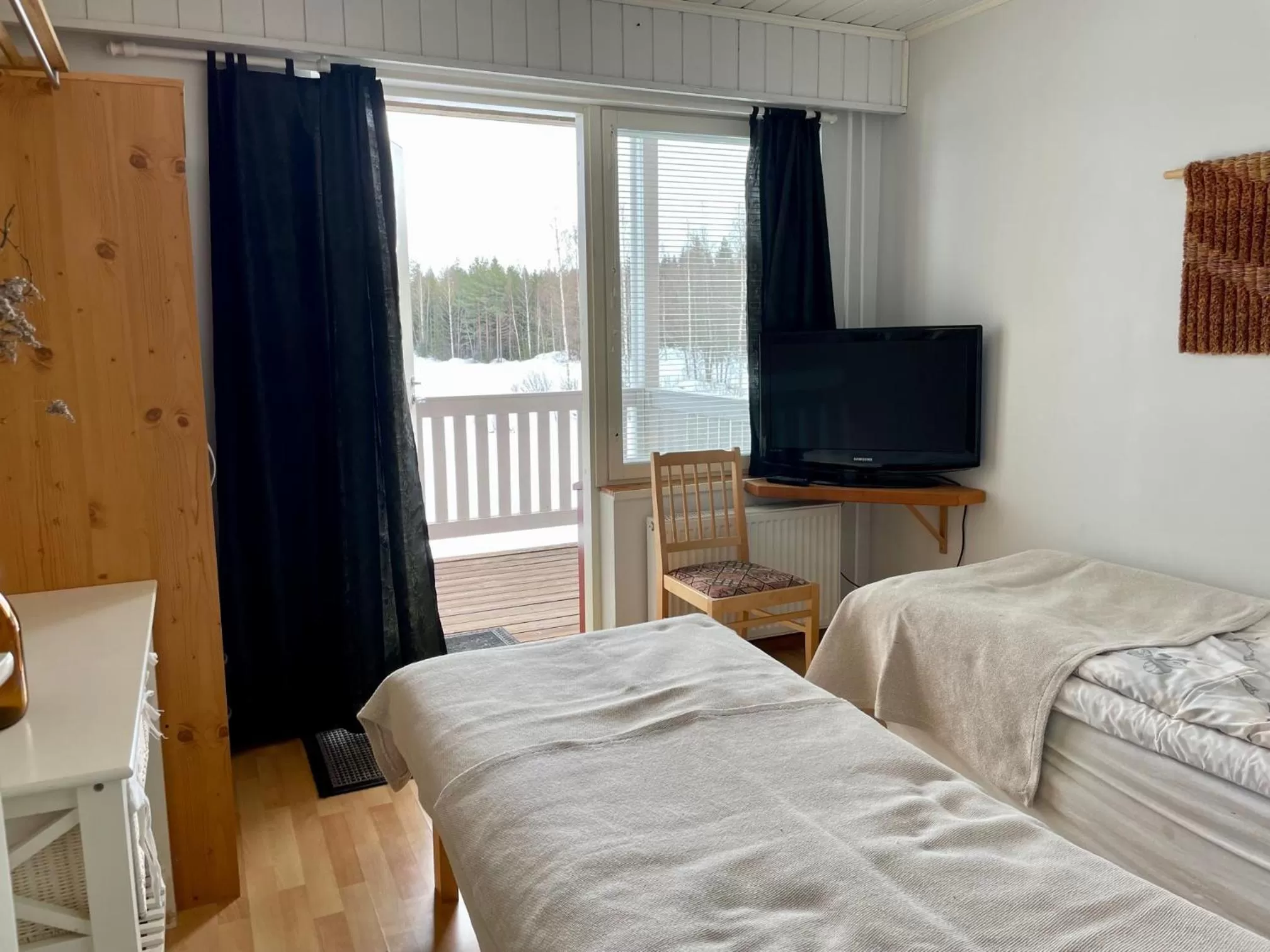 Bedroom, Bed in Lamminmäen Juhla ja Peti