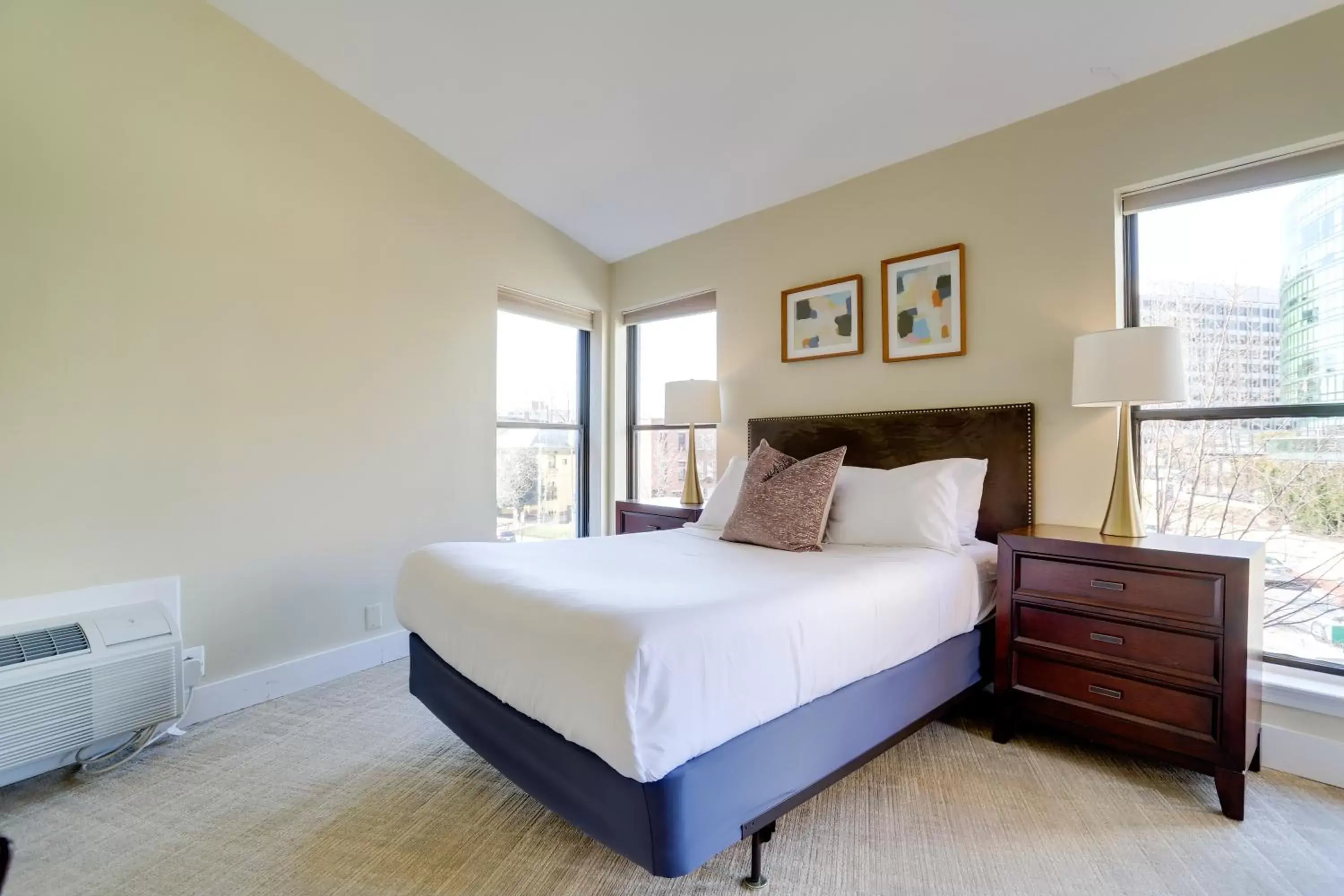 Bed in Sojourn at DuPont Place