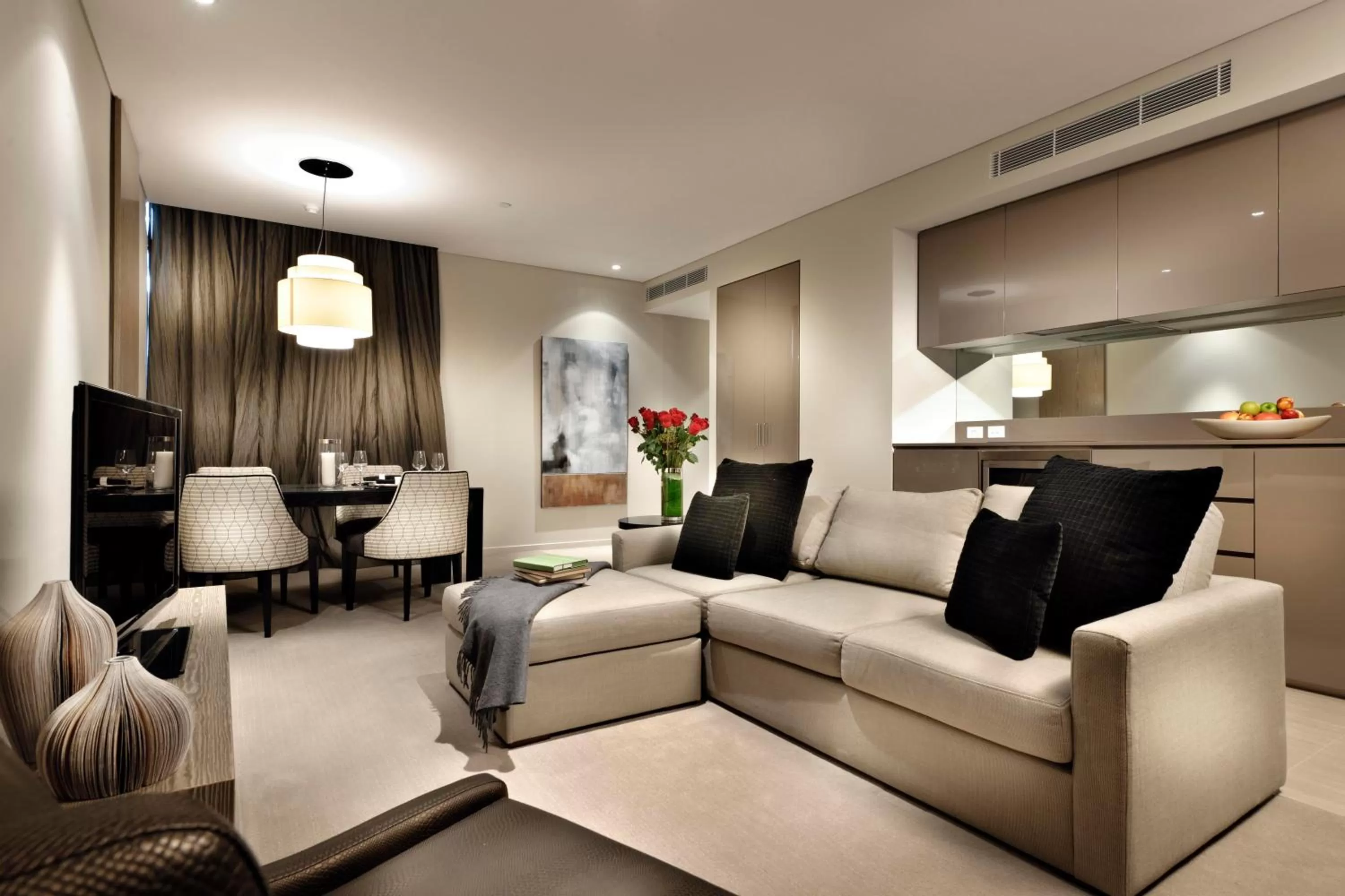 Living room in Fraser Suites Perth