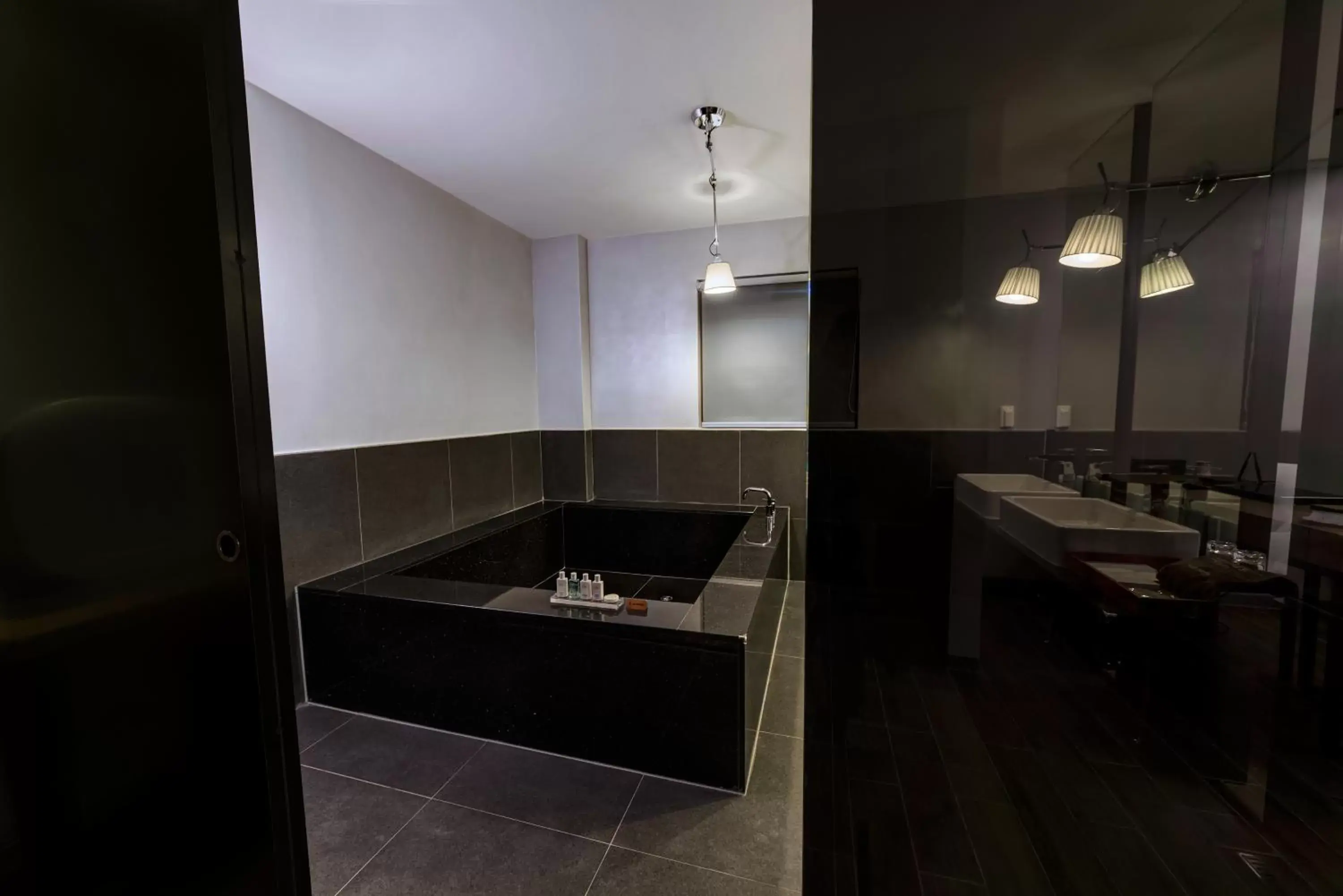 Bathroom, Kitchen/Kitchenette in Capace Hotel Gangnam