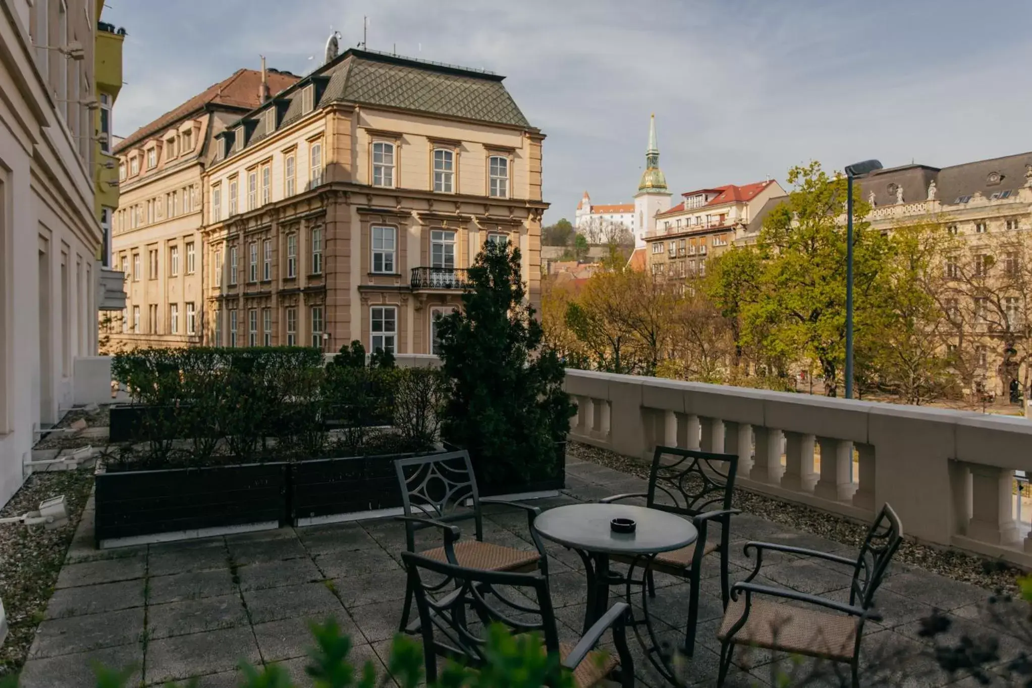 Balcony/Terrace in Radisson Blu Carlton Hotel, Bratislava