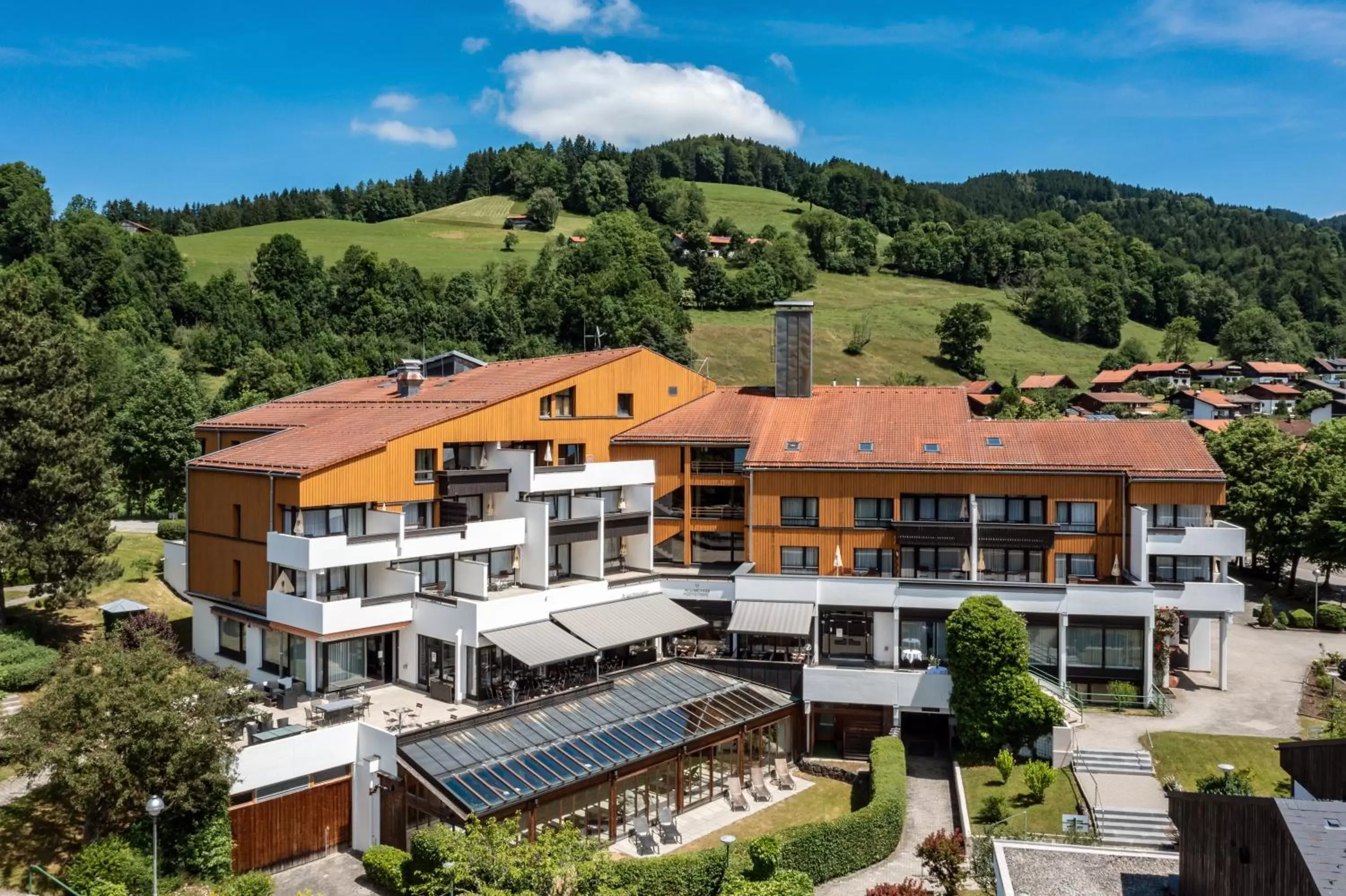 Property building, Bird's-eye View in Karma Bavaria