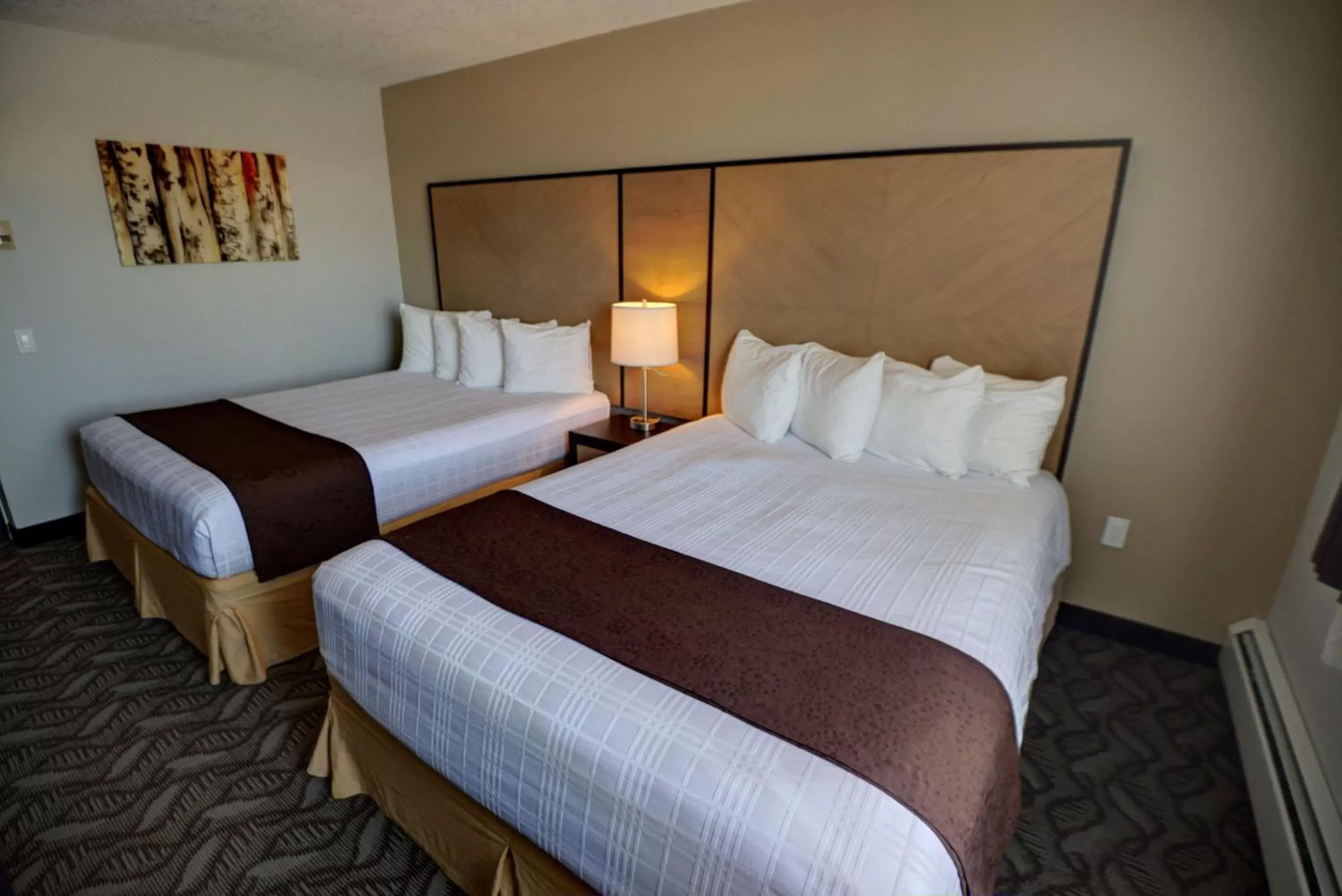 Queen Room with Two Queen Beds and Balcony - Exterior Hall in Best Western Airdrie