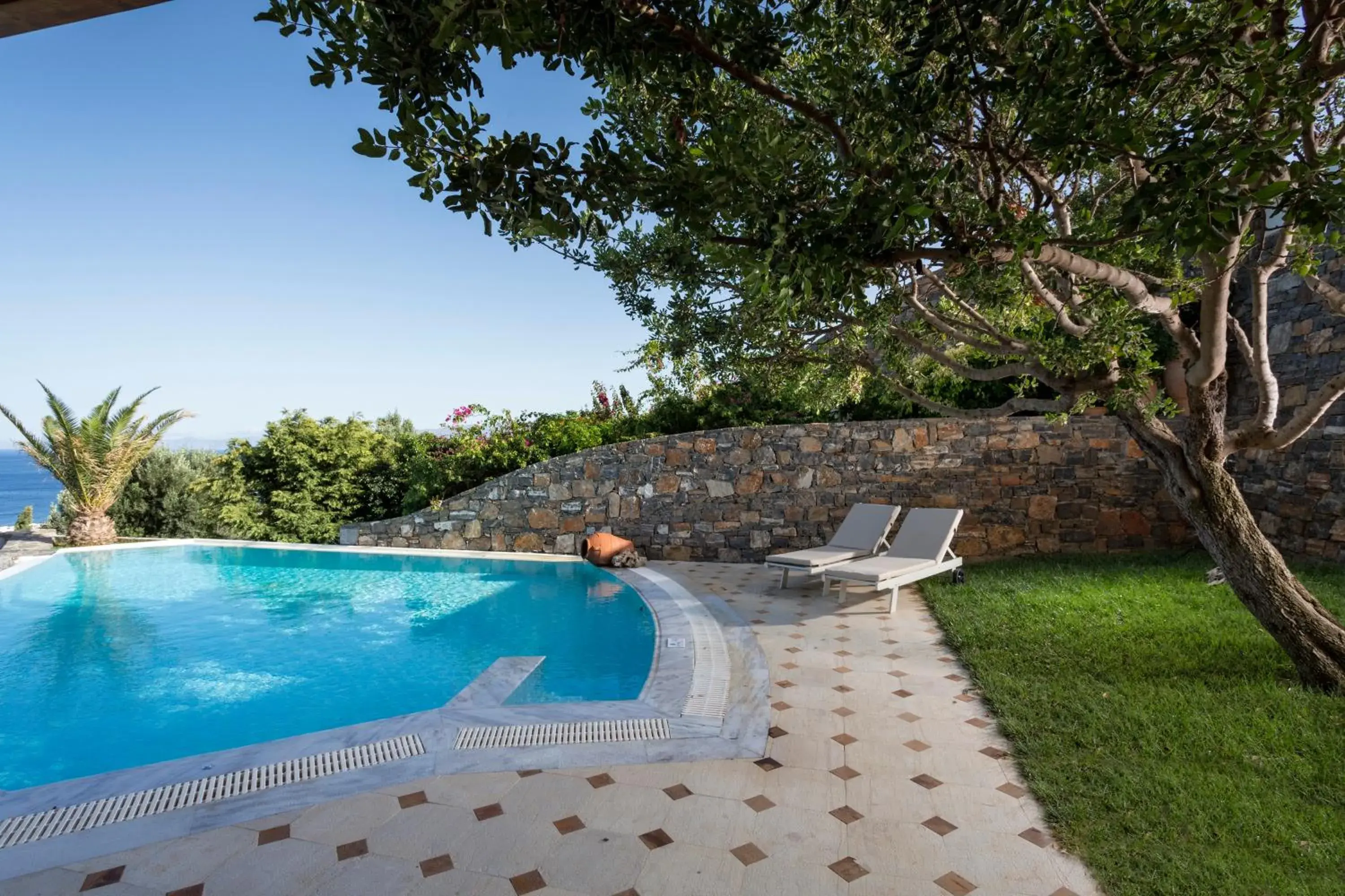 Pool view, Swimming Pool in Elounda Gulf Villas by Sandglass