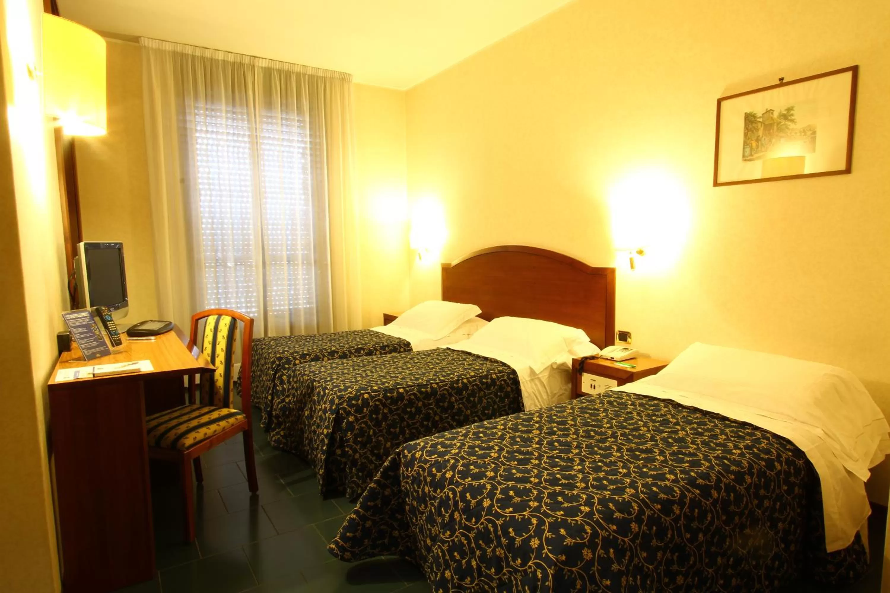 Sauna, Bed in Hotel Garden Terni