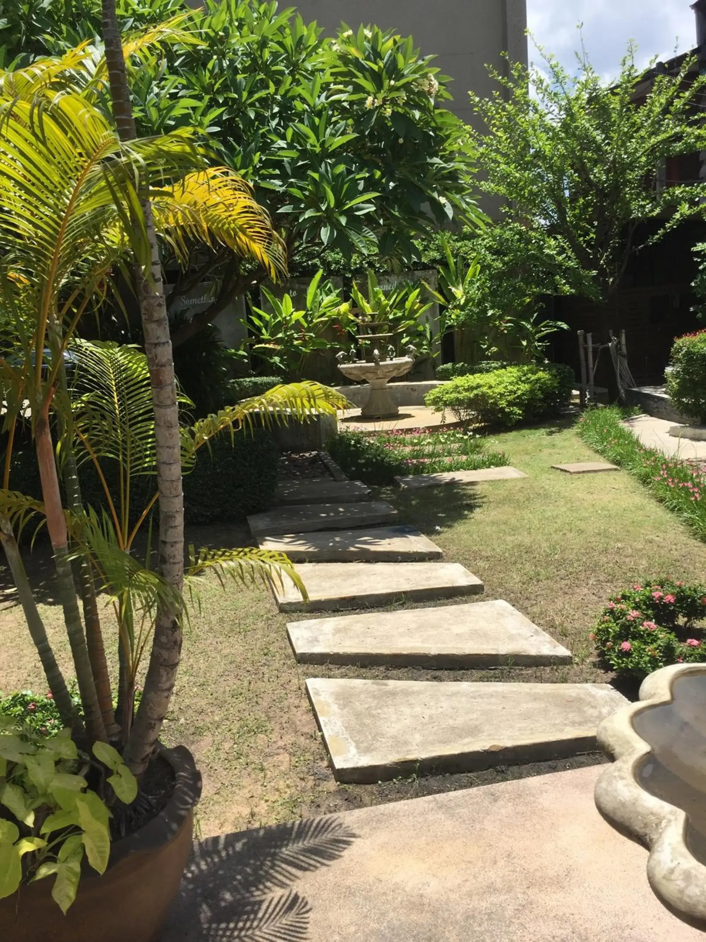 Natural landscape, Garden in Srisomthai Hotel