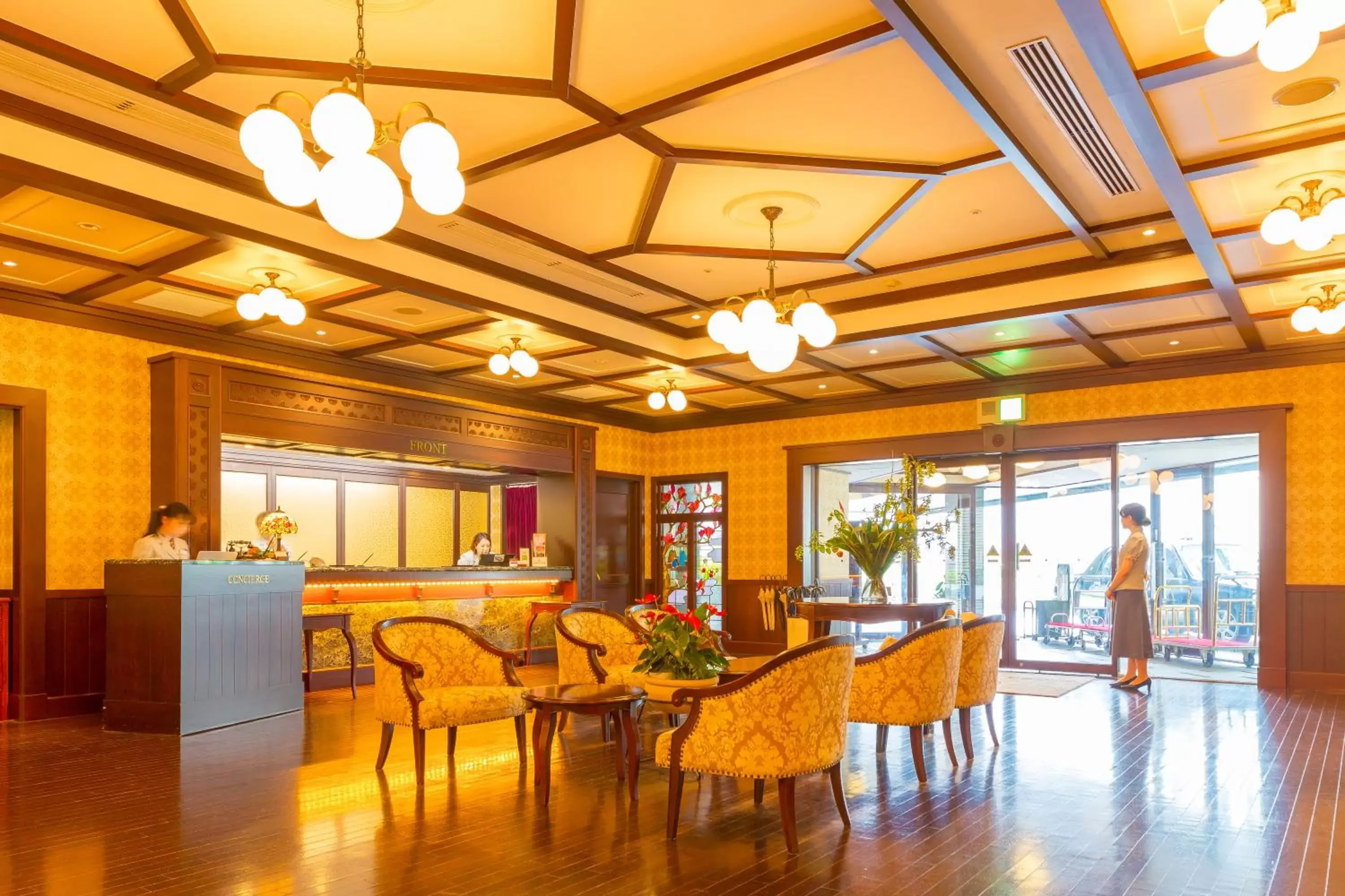 Lobby or reception, Restaurant/Places to Eat in Kanazawa Hakuchoro Hotel Sanraku