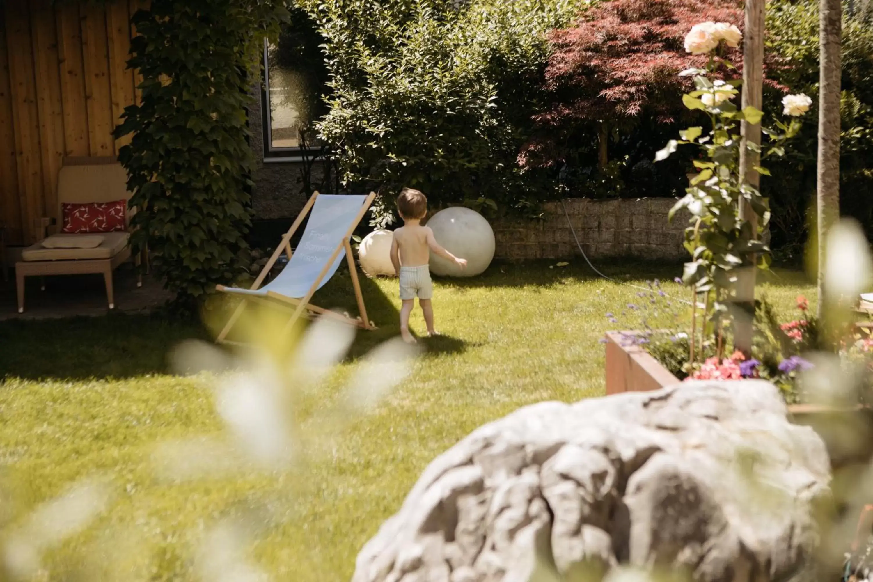 Children play ground, Garden in Hotel Goldener Ochs