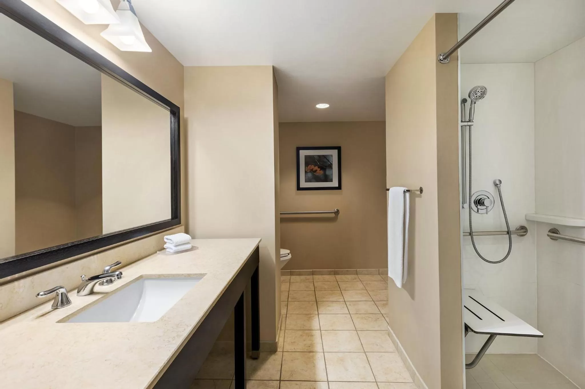 Bathroom in Crowne Plaza Cleveland at Playhouse Square by IHG