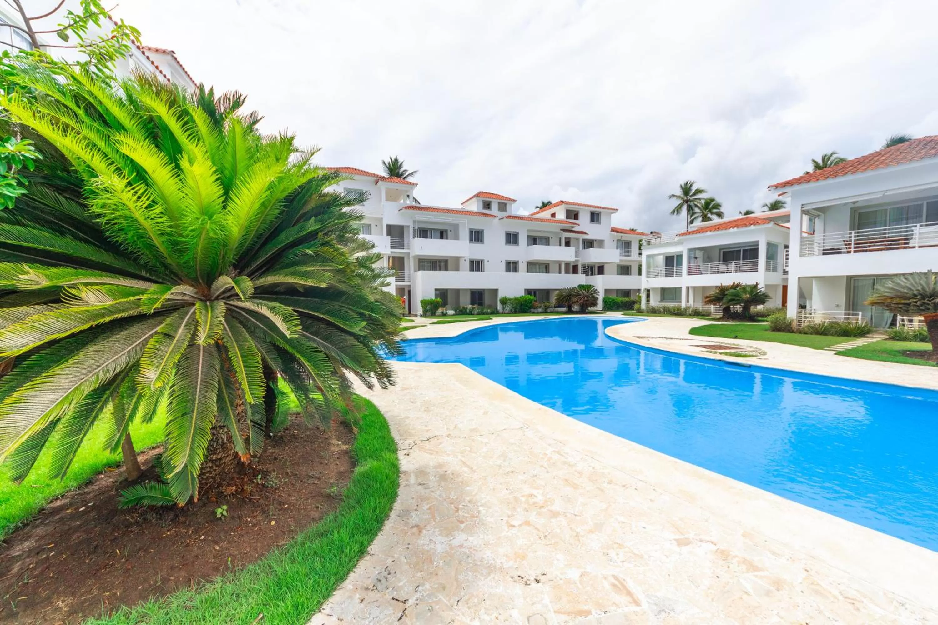 Swimming pool in Flor del Mar Condo Punta Cana Beachfront